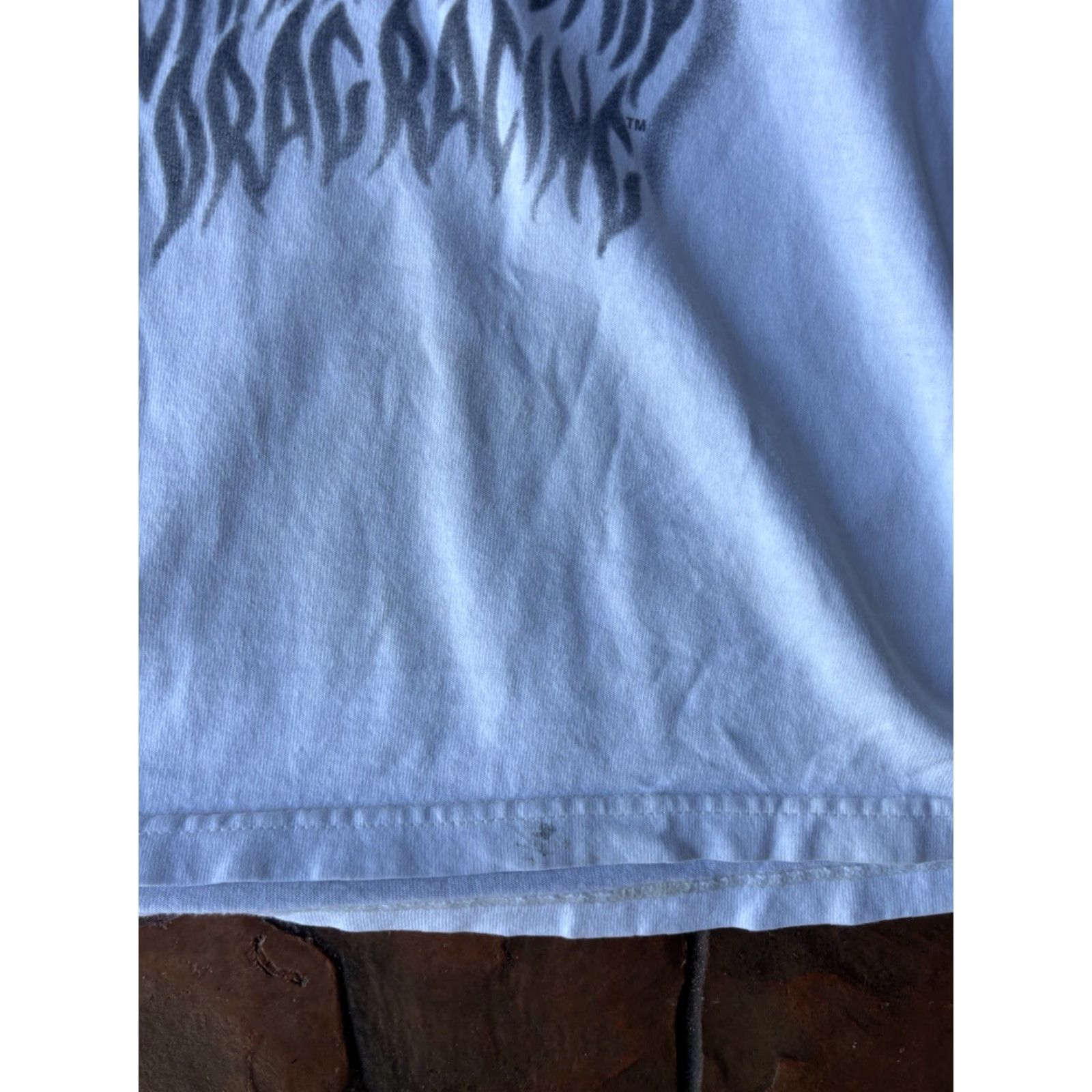 Doublet VINTAGE NHRA T-Shirt XL White Crew Neck Short Sleeve Double-Sided Graphic Print 90s Y2k Flame Skull Racing Mens Size US XL / EU 56 / 4 - 6 Thumbnail