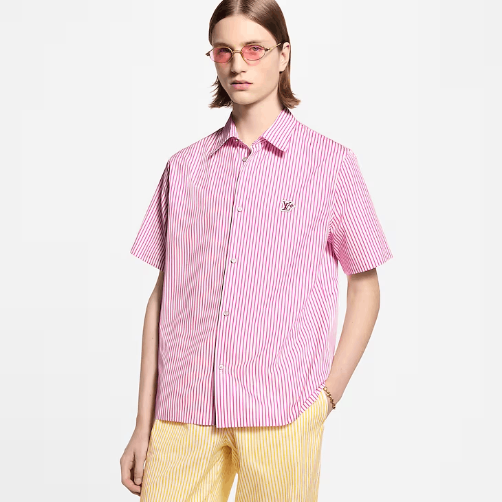 Louis Vuitton Monogram Striped Short-Sleeved Shirt Size US XS / EU 42 / 0 - 3 Thumbnail