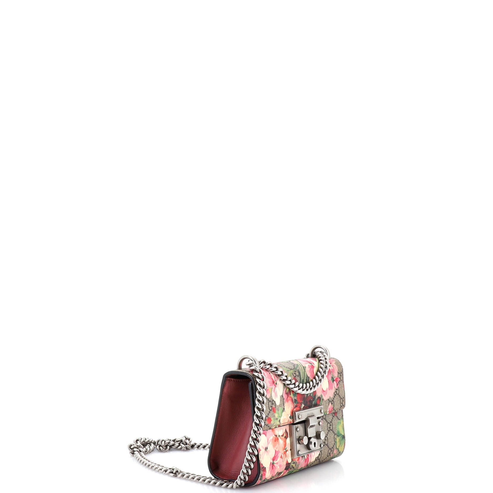Gucci Padlock shoulder bag blooms print gg coated canvas small Size ONE SIZE - 1 Thumbnail