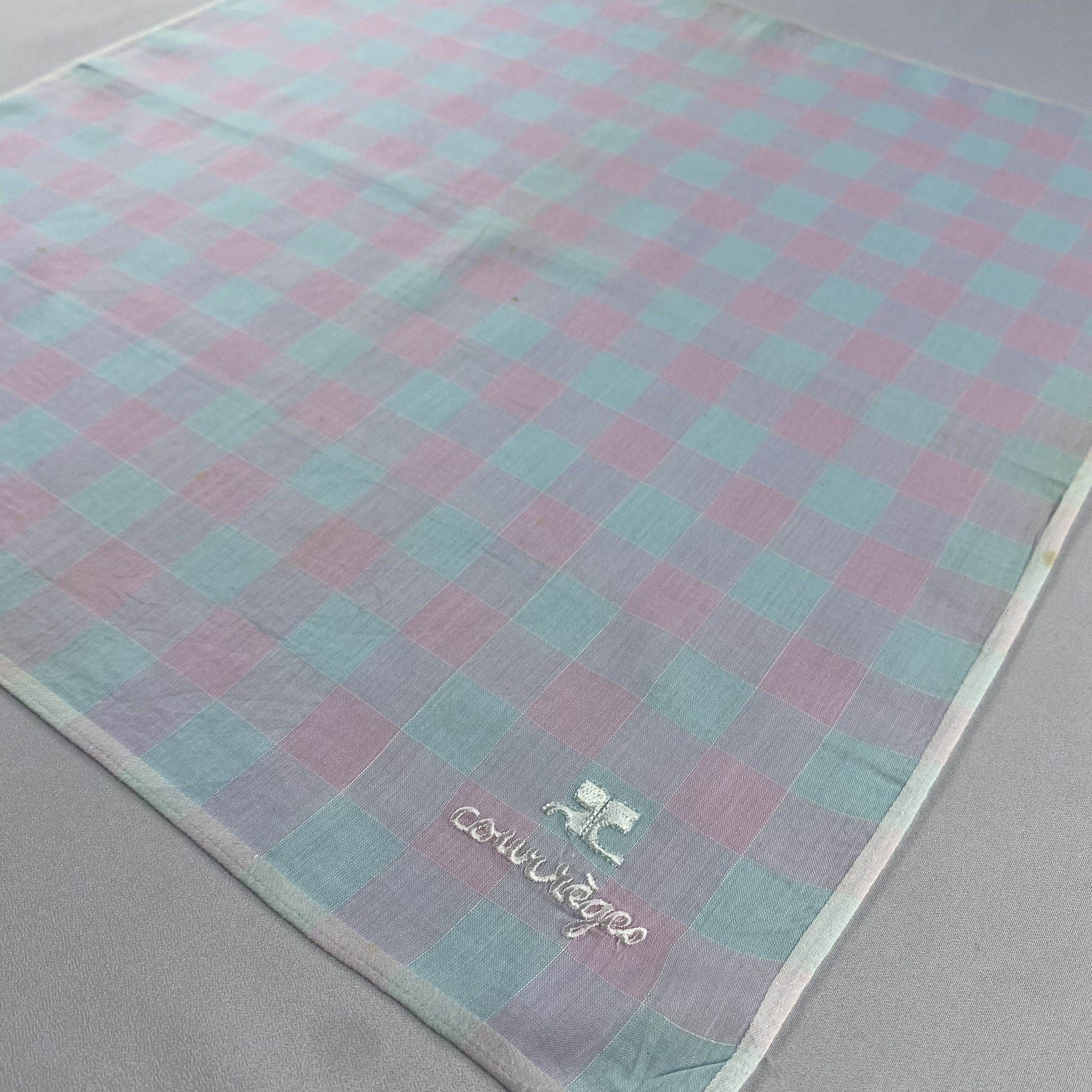 Courreges × Vintage Courreges Bandana/ Handkerchief / Neckerchief-P560 Size ONE SIZE - 2 Thumbnail
