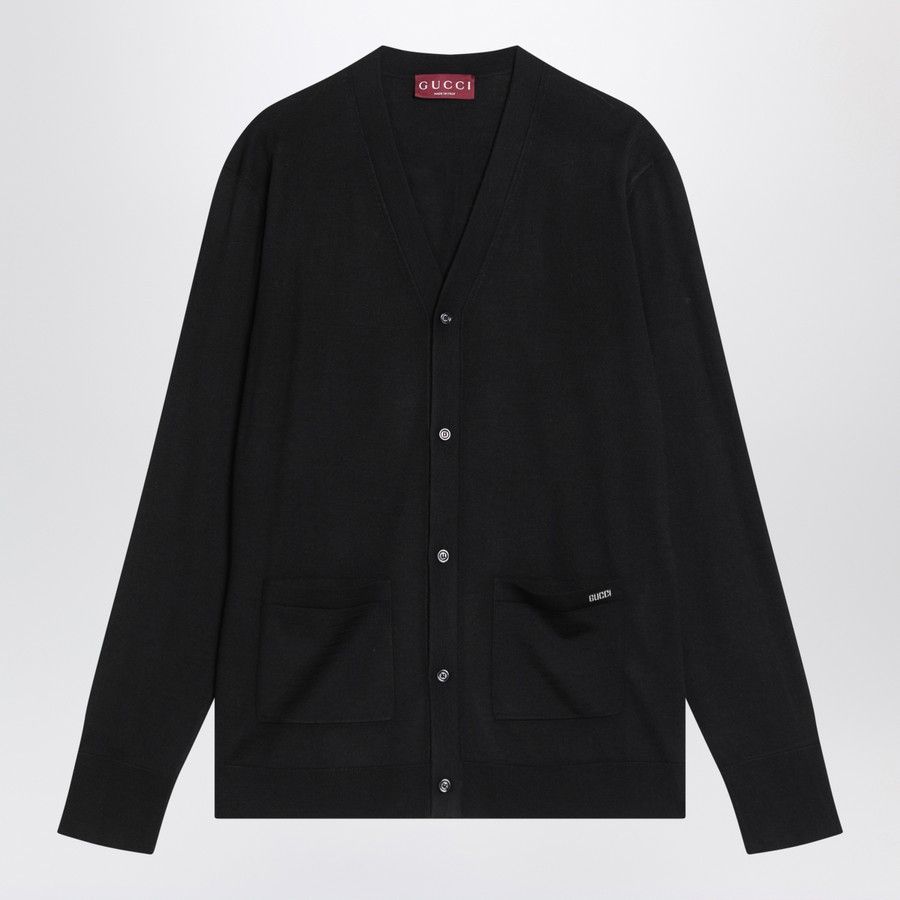 Gucci o1d2blof0425 Wool Cardigan in Black Size US M / EU 48-50 / 2 - 1 Thumbnail