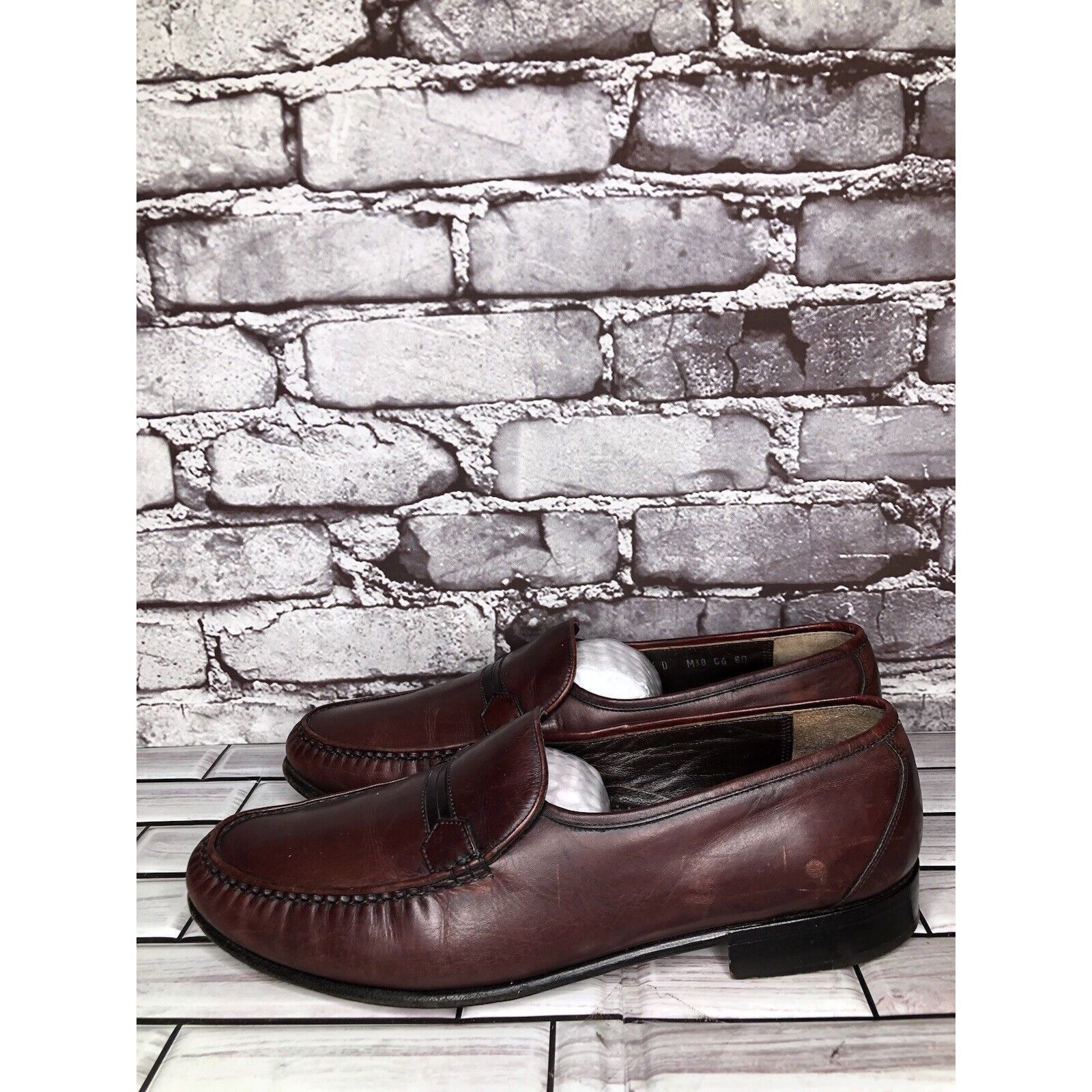 E.T. Wright E.T. Wright 1876 Brown Leather Loafers Slip On Dress Shoes M Size US 10.5 / EU 43-44 - 13 Thumbnail