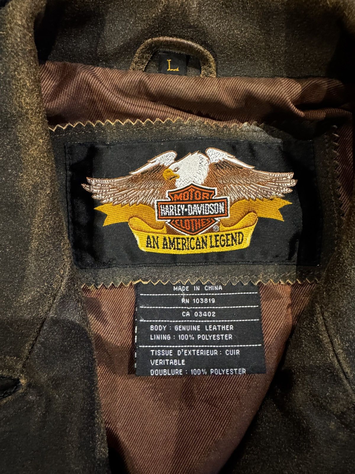 Harley Davidson Vintage Harley Davidson Leather Jacket Size US L / EU 52-54 / 3 - 4 Thumbnail