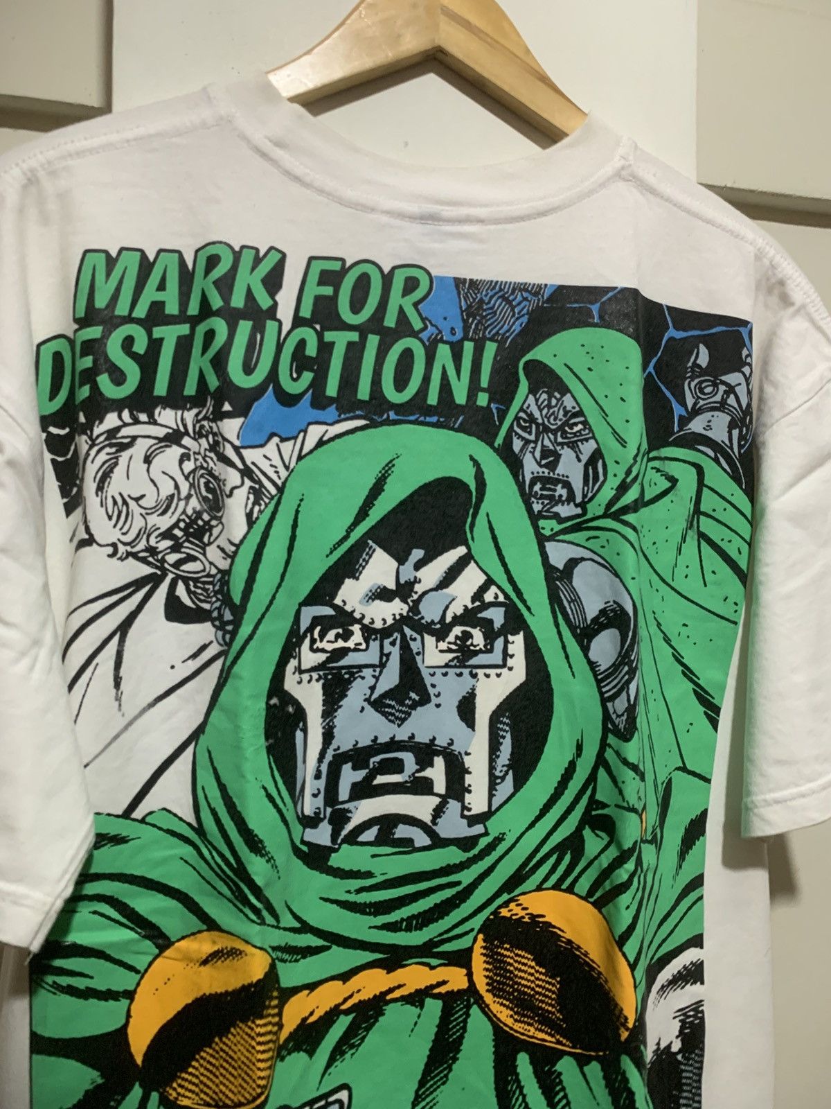 Japanese Brand Doctor Victor Von Doom Ogami Marvel T shirt Bootleg tee Rare Size US XL / EU 56 / 4 - 14 Thumbnail