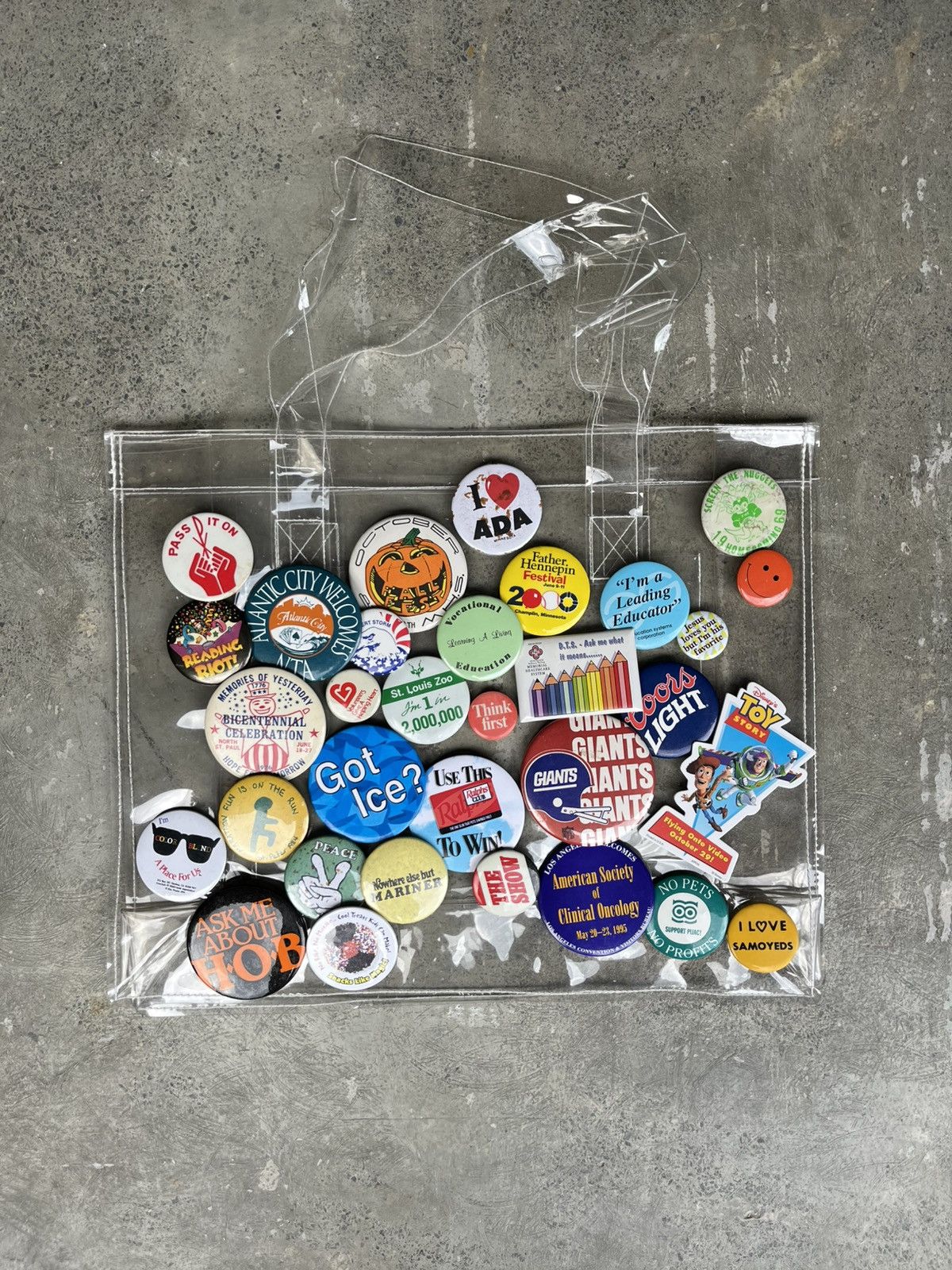 Other 1 of 1 unknown archive x permission only pin tote bag Size ONE SIZE - 1 Thumbnail