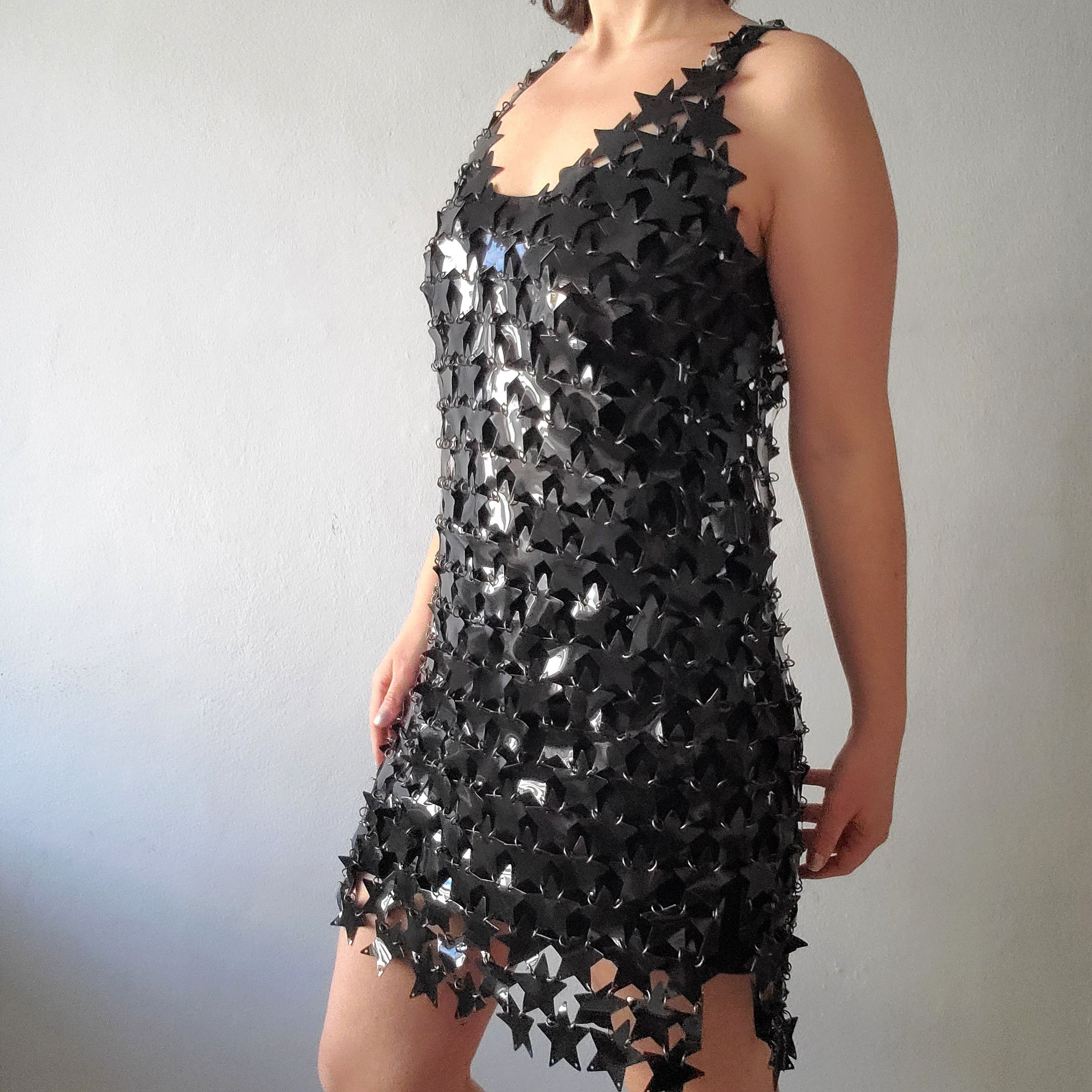 Paco Rabanne Paco Rabanne FW 2019 star chainmail shift mini dress Size XL / US 12-14 / IT 48-50 - 14 Thumbnail