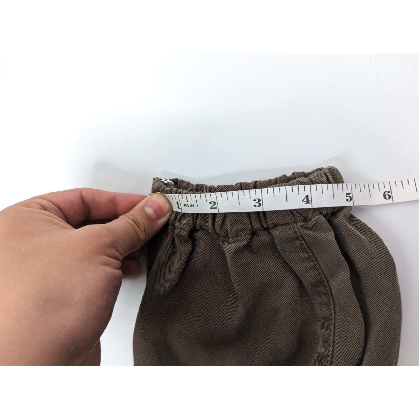 Guess GUESS Women Chino Pants Cargo Pockets Straight Leg Tencel Asphalt Green Size 27 Size 27" / US 4 / IT 40 - 7 Thumbnail