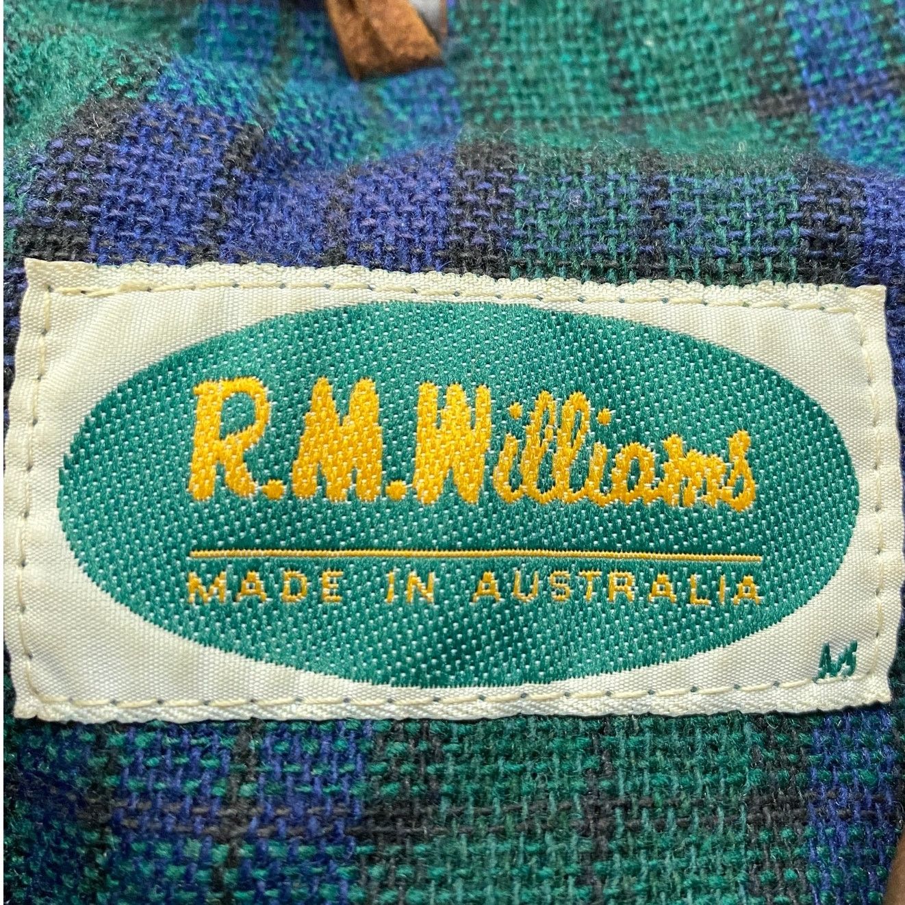 R.M. Williams × Vintage Vintage RM Williams Wax Oilskin Wool Lined Jacket Men's M Size US M / EU 48-50 / 2 - 4 Thumbnail