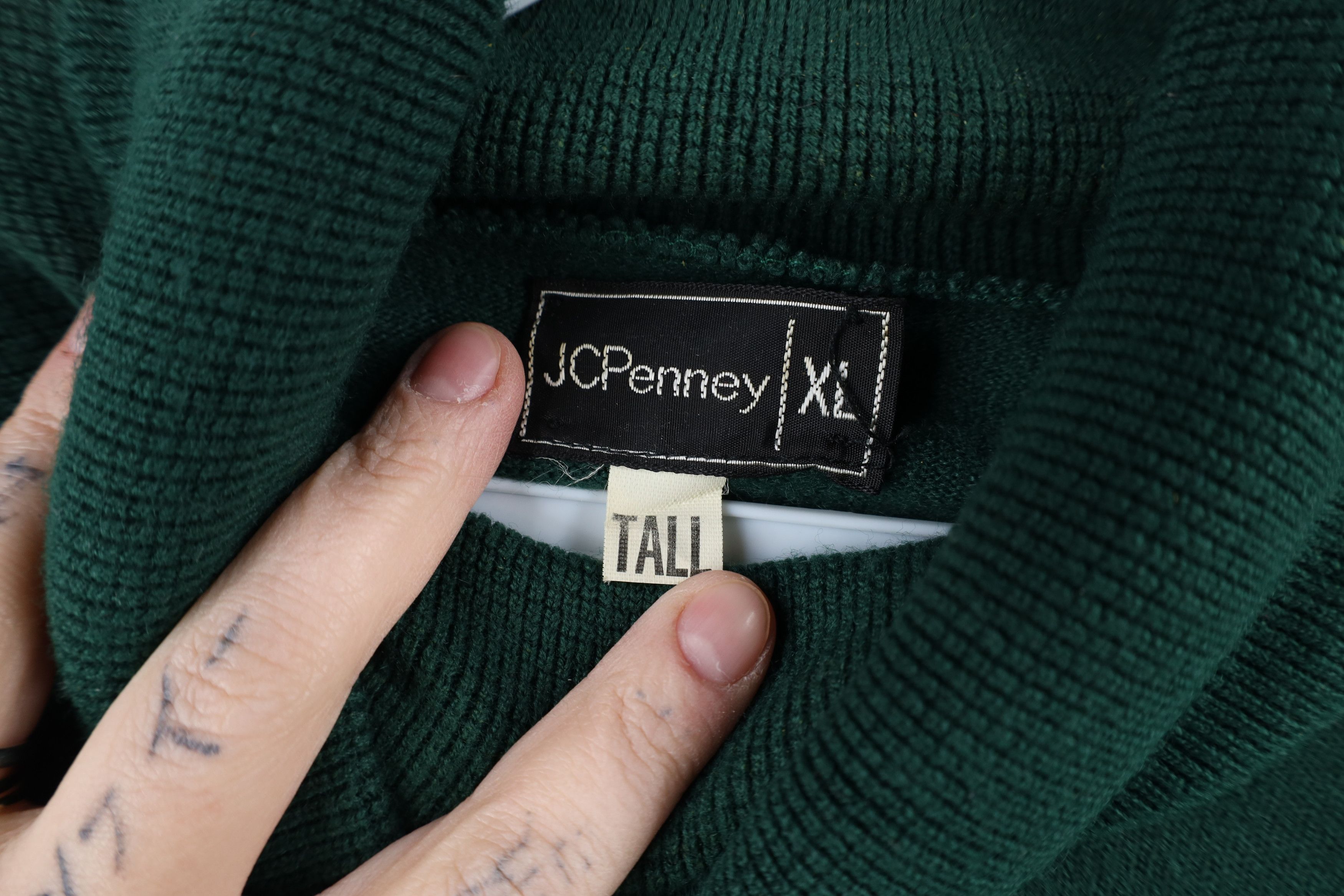 Vintage Vintage 70s Streetwear Turtleneck Sweater Hunter Green USA Size US XL / EU 56 / 4 - 7 Thumbnail
