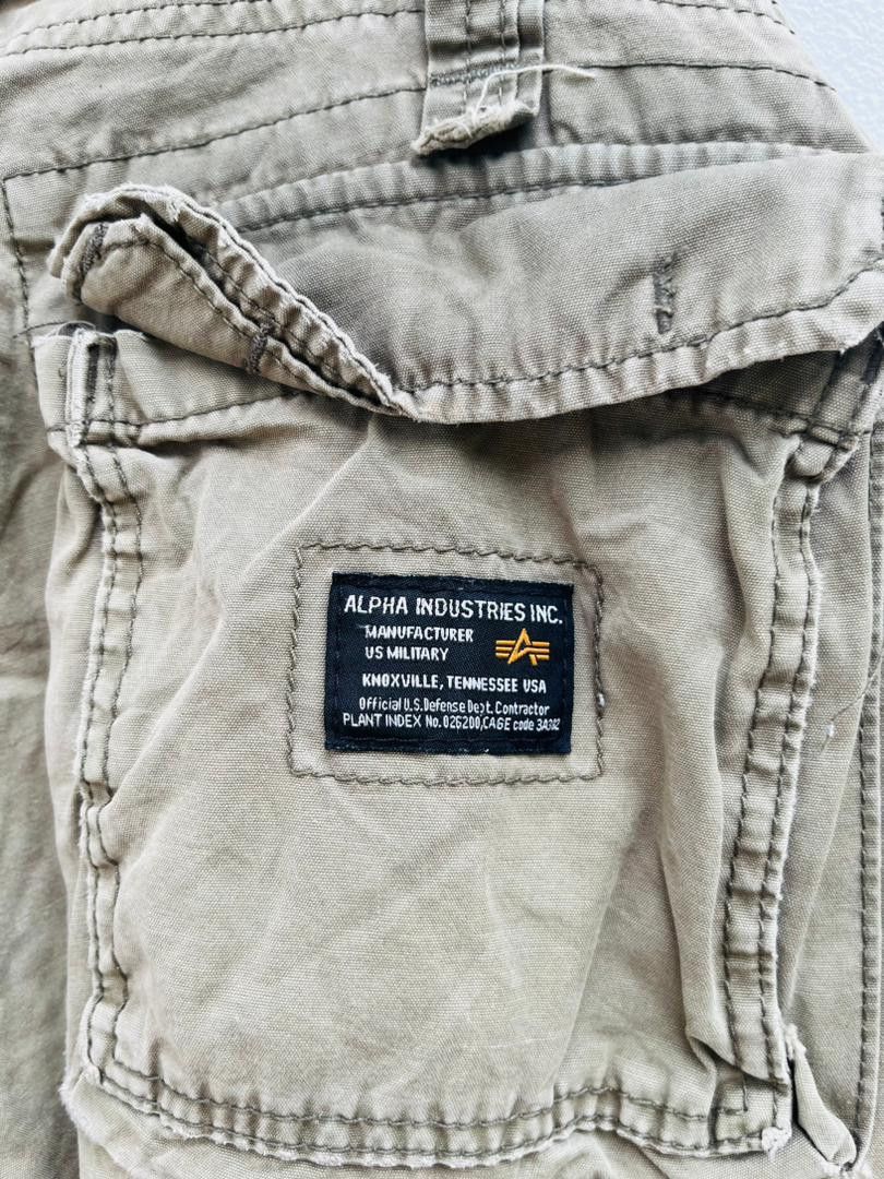 Japanese Brand × Vintage Vintage Alpha Industries Big Pocket Hip Hop Fashion Style Size US 31 - 11 Thumbnail