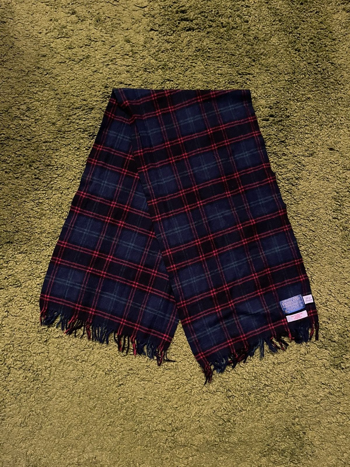 Designer × Pendleton 🇺🇸 Pendleton 100% wool made in USA tartan checkered scarf Size ONE SIZE - 2 Thumbnail