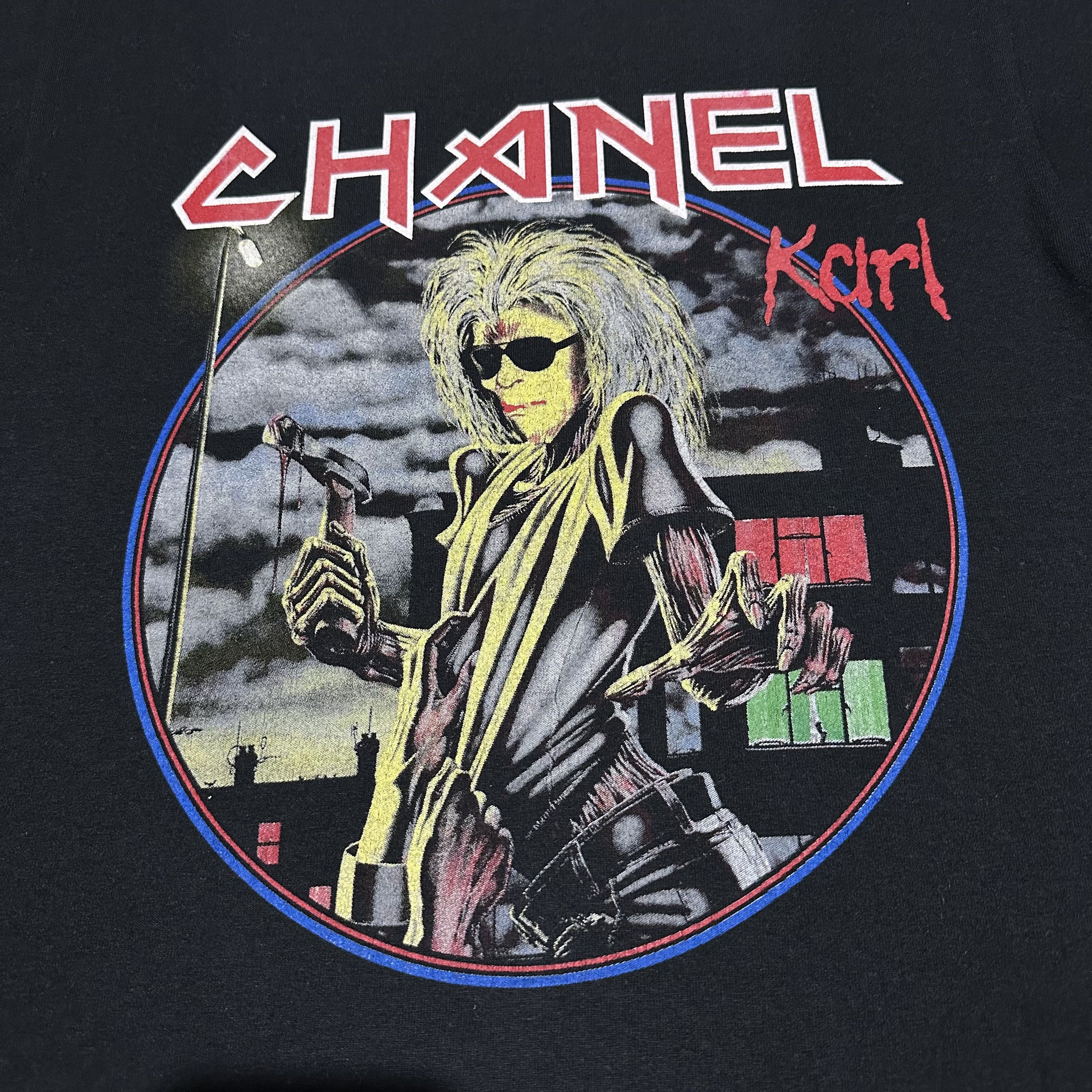 Bleach × Bleach Goods × Designer Chanel Iron Maiden Karl Legerfeld Tee Size US S / EU 44-46 / 1 - 2 Thumbnail