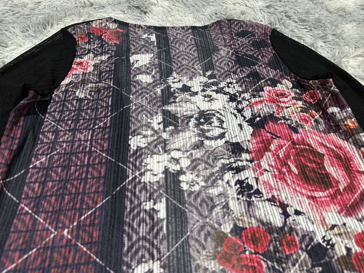 Kansai Yamamoto 🔥Vintage Kansai Yamamoto Pleats Cardigan Japanese Flower Size US L / EU 52-54 / 3 - 11 Thumbnail