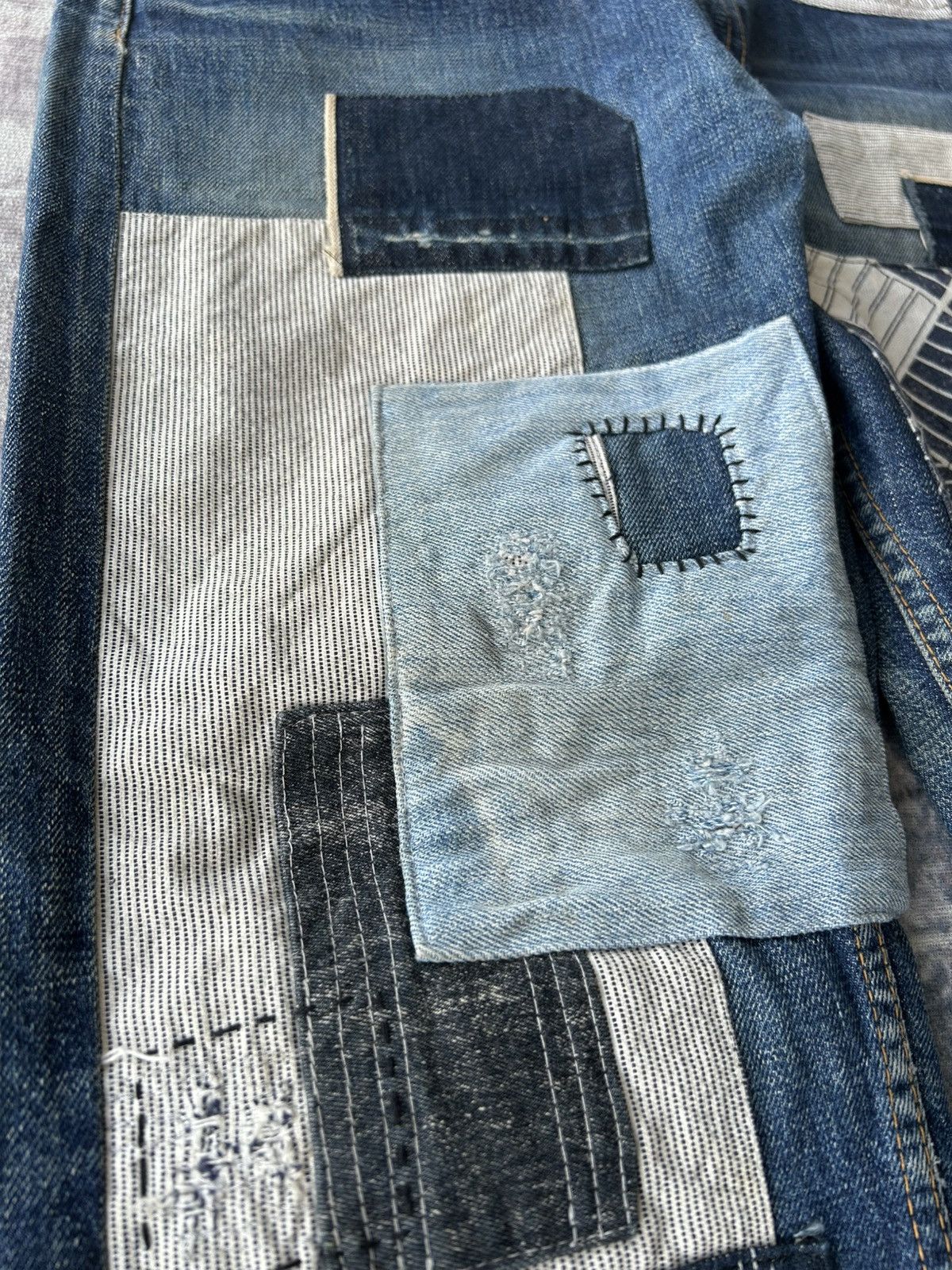 Junya Watanabe AD2011 Junya Watanabe Patchwork Denim Size US 31 - 9 Thumbnail