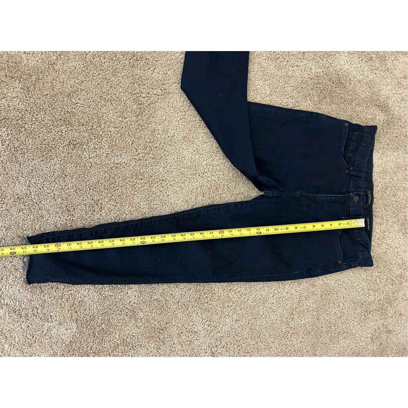 Banana Republic Banana Republic Mid-Rise Dark Wash Blue Skinny Jeans, Size 3 Size 30" / US 8 / IT 44 - 2 Thumbnail