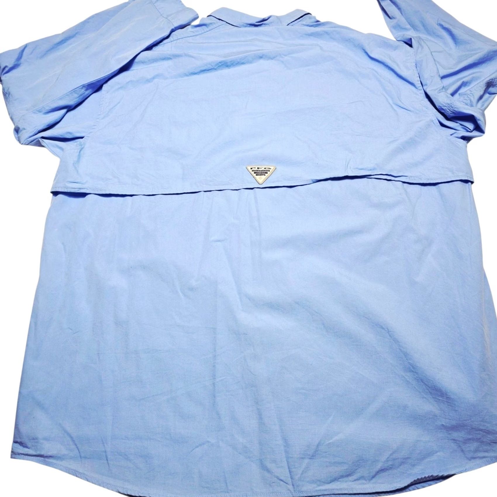 Vintage Columbia PFG Shirt Button-Down Longsleeve Men XL Blue Vented Size US XL / EU 56 / 4 - 2 Thumbnail