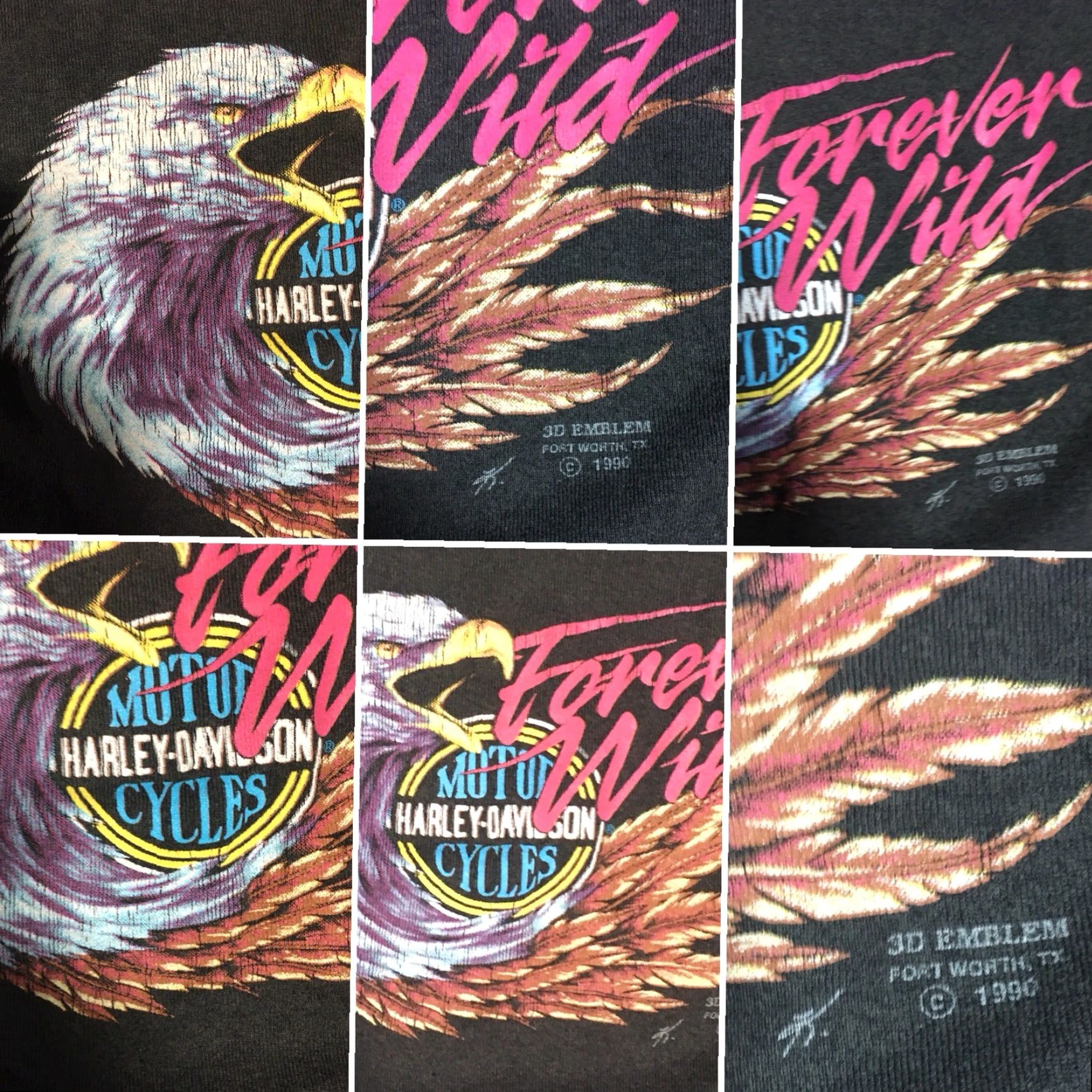 Harley Davidson VINTAGE Harley-Davidson Tank Top 3D EMBLEM Forever Wild Gray M 1990s Boys/Girls? Size M / US 6-8 / IT 42-44 - 3 Thumbnail