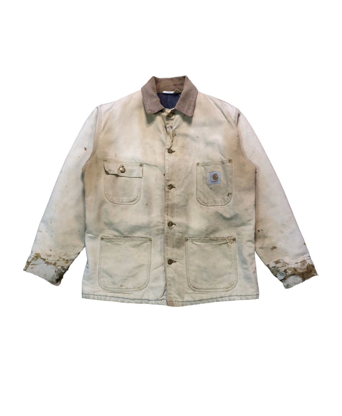 Carhartt Vintage Distressed Carhartt Detroit Jacket Size US L / EU 52-54 / 3 - 1 Thumbnail