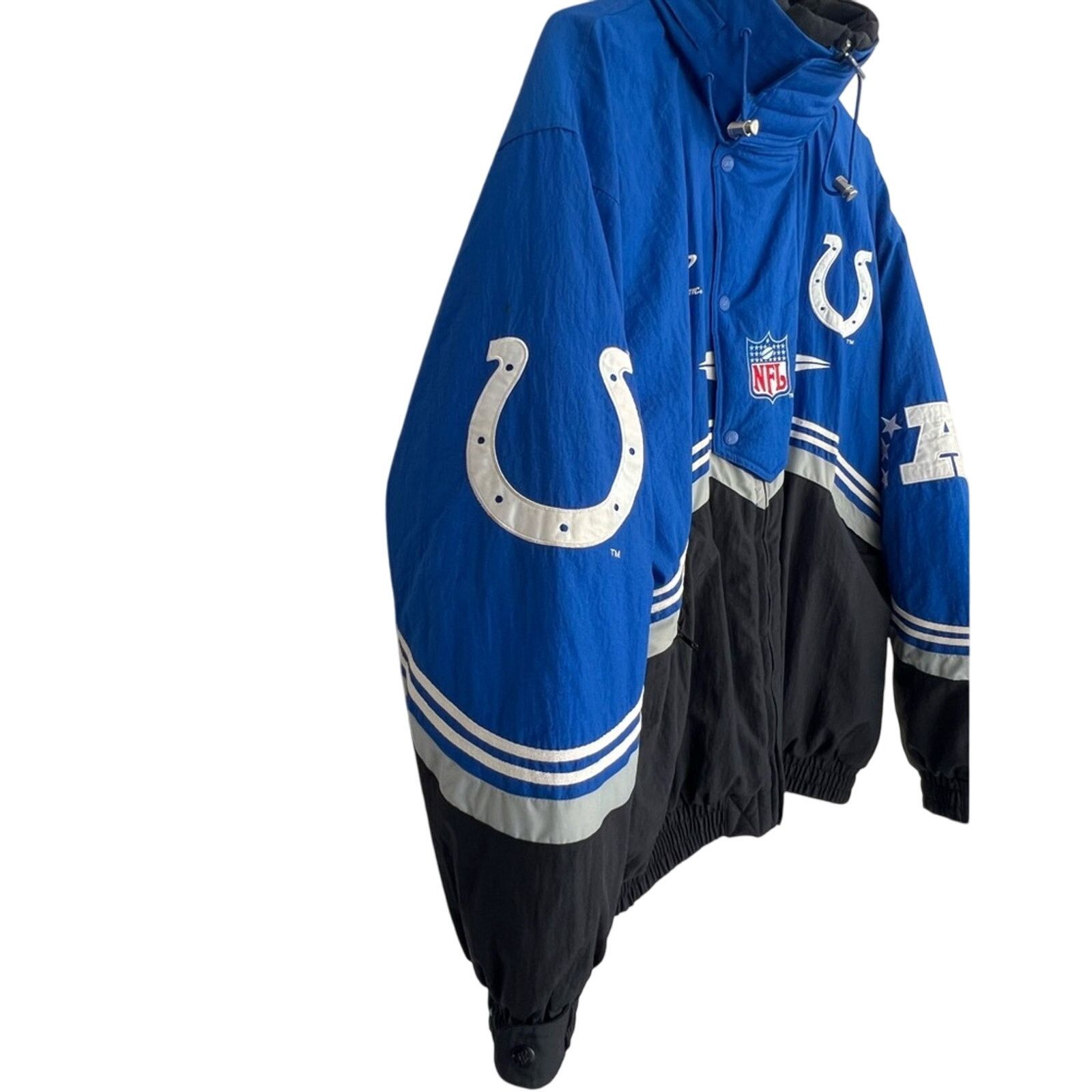 Logo Athletic Vintage Logo Athletic Indianapolis Colts Jacket Zip Puffer Size US XL / EU 56 / 4 - 7 Thumbnail