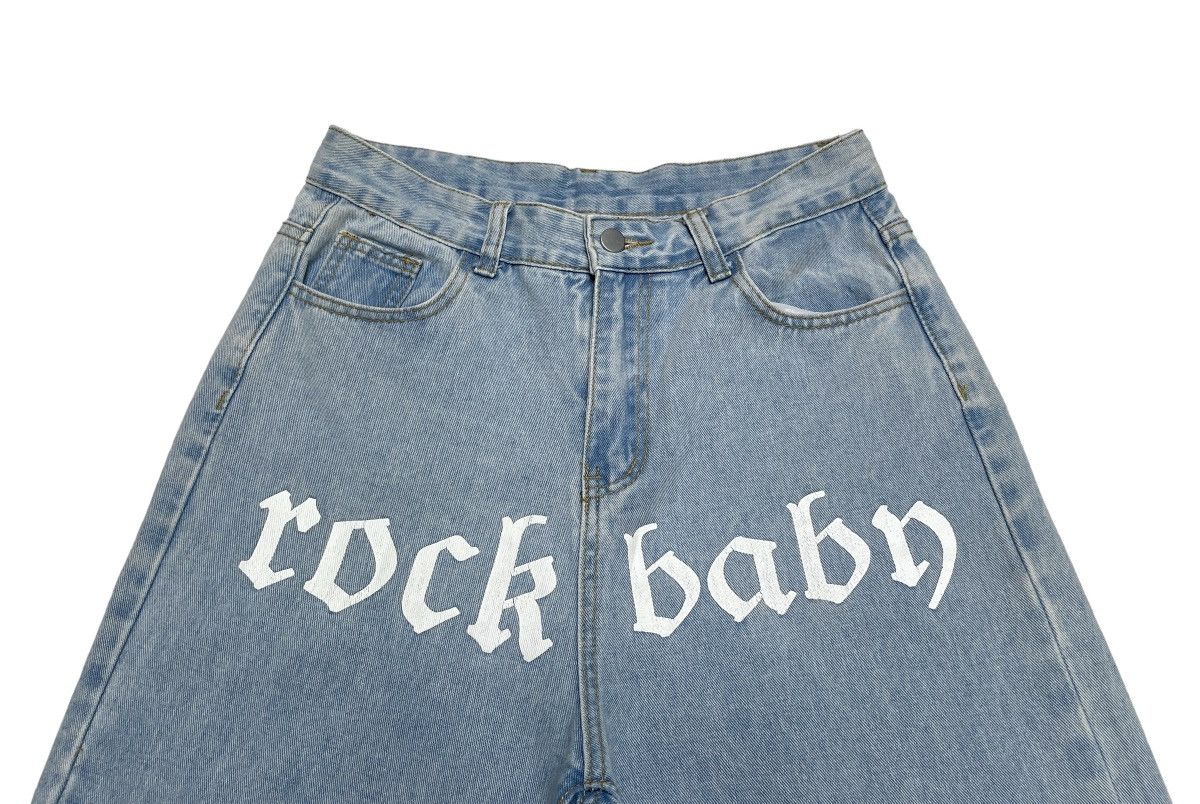 If Six Was Nine × Le Grande Bleu (L.G.B.) Rare Design Vintage Brand Shein Inspired Kapital Jeans 2000s Size US 29 - 3 Thumbnail