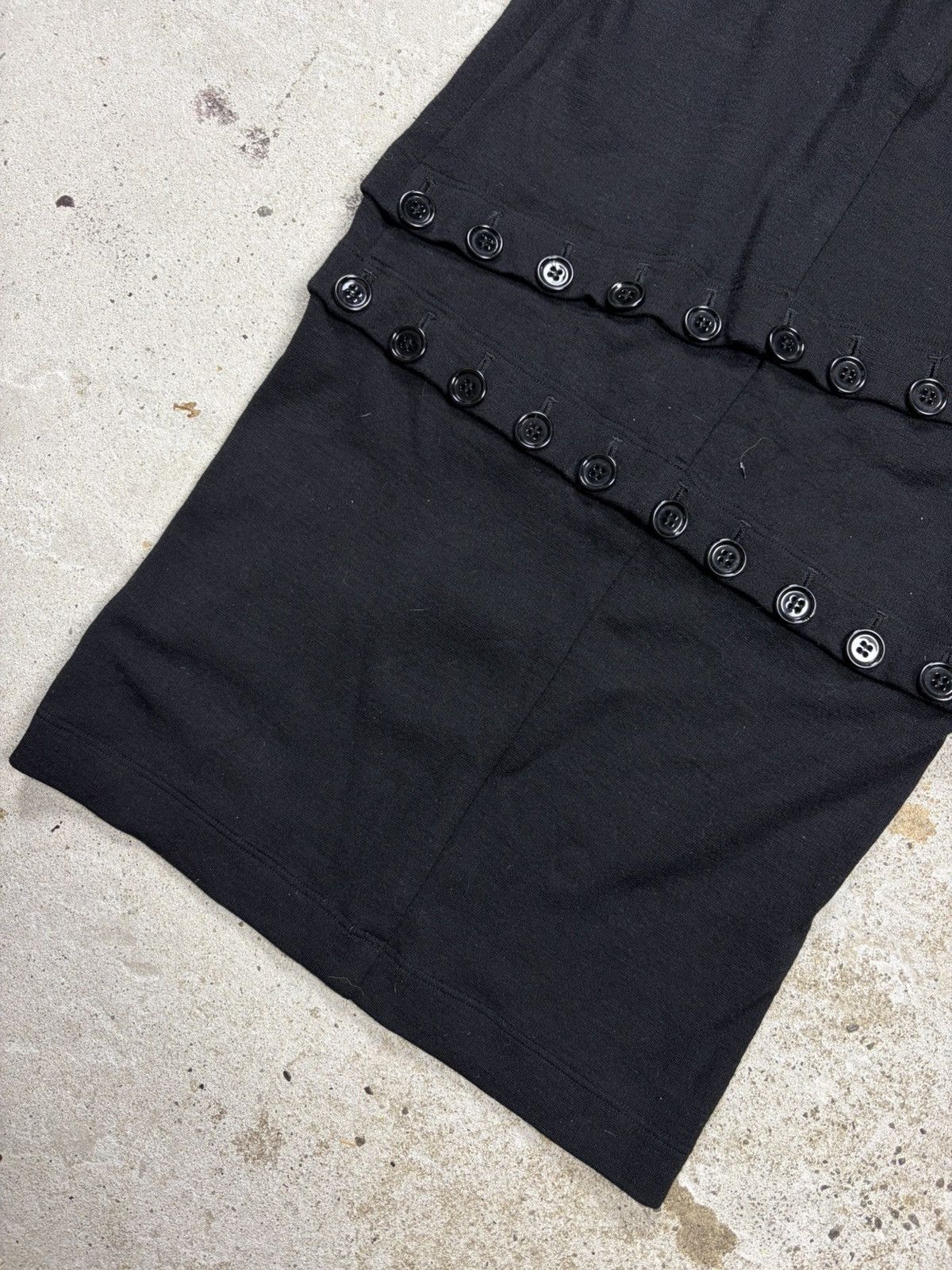 Dolce & Gabbana FW 2003 Dolce & Gabbana Black Button Up Skirt & Sweater Set Size S / US 4 / IT 40 - 18 Thumbnail