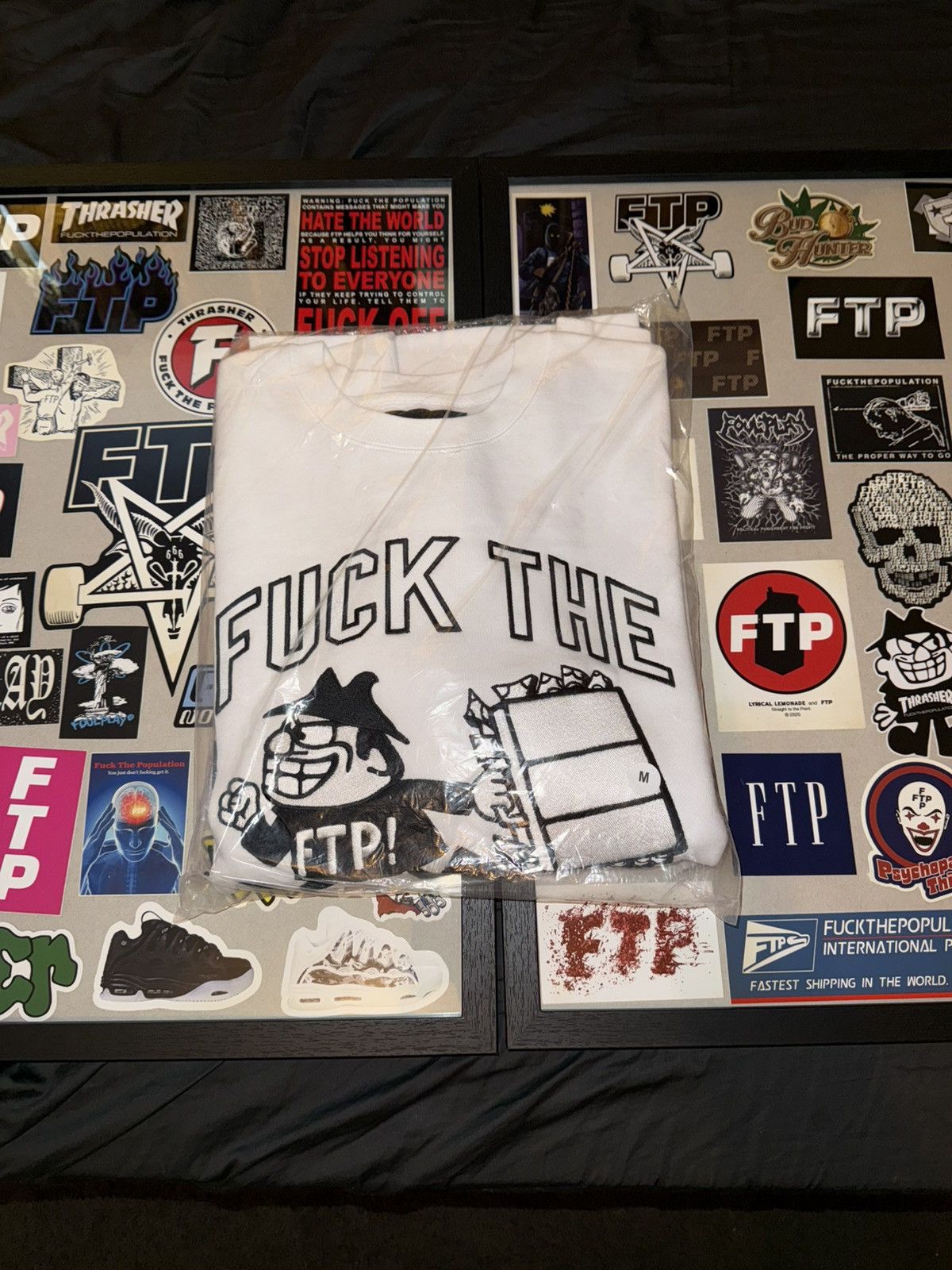 Fuck The Population × G59 Records ROBBERY CREWNECK (WHITE) Size US M / EU 48-50 / 2 - 1 Thumbnail