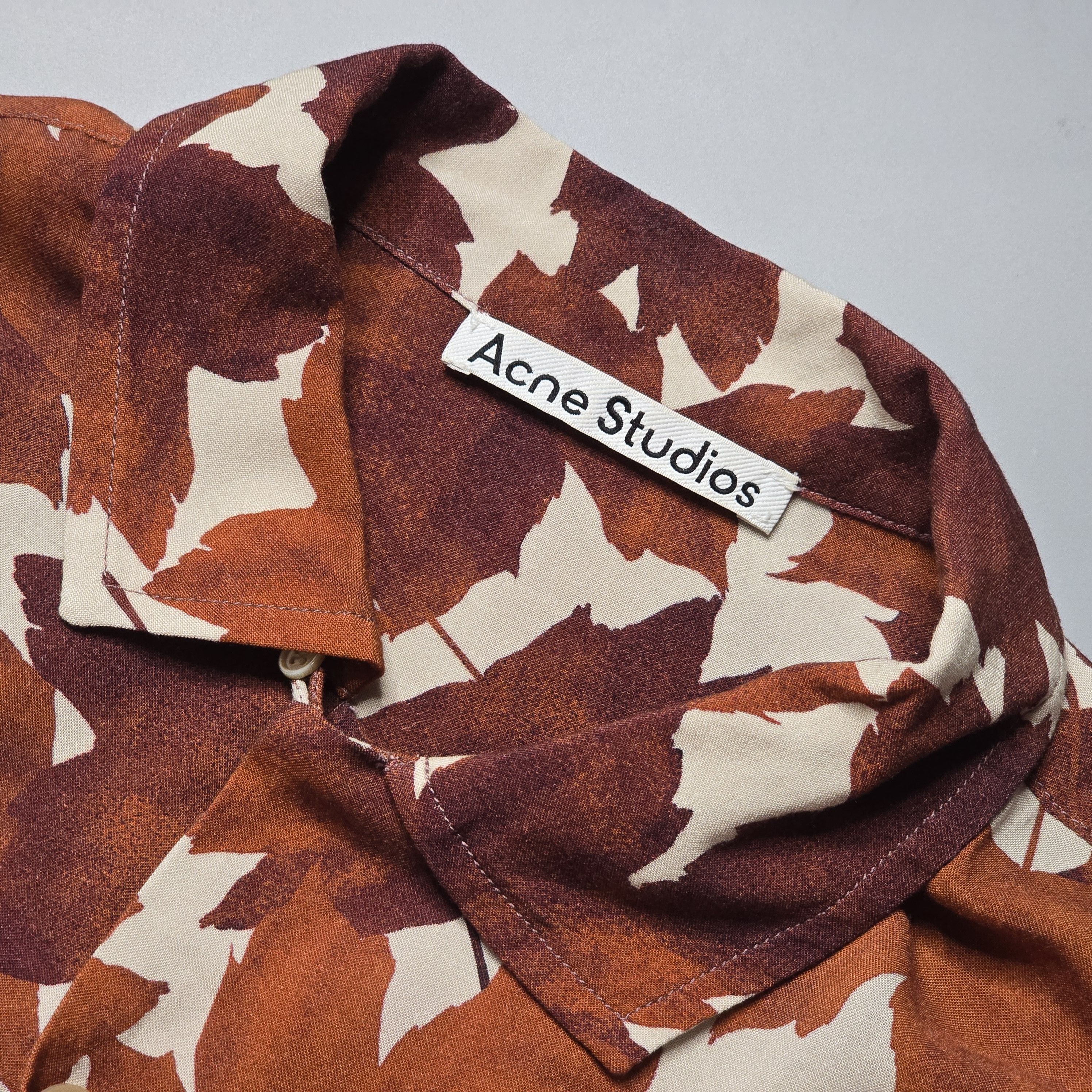 Acne Studios Acne Studios - Sandimper Maple Leaf Print Shirt Size US L / EU 52-54 / 3 - 5 Thumbnail