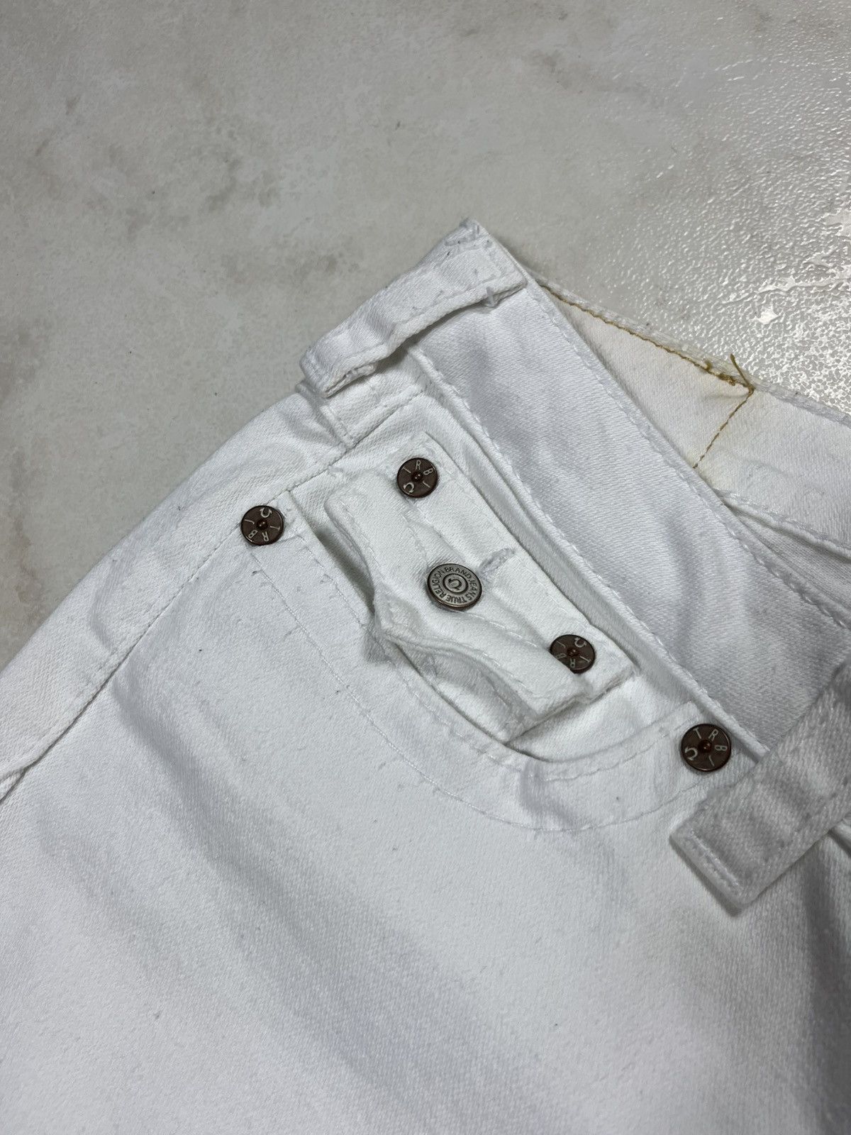 True Religion × Vintage Vintage True Religlion y2k white denim jeans low waist slim Size US 30 / EU 46 - 10 Thumbnail