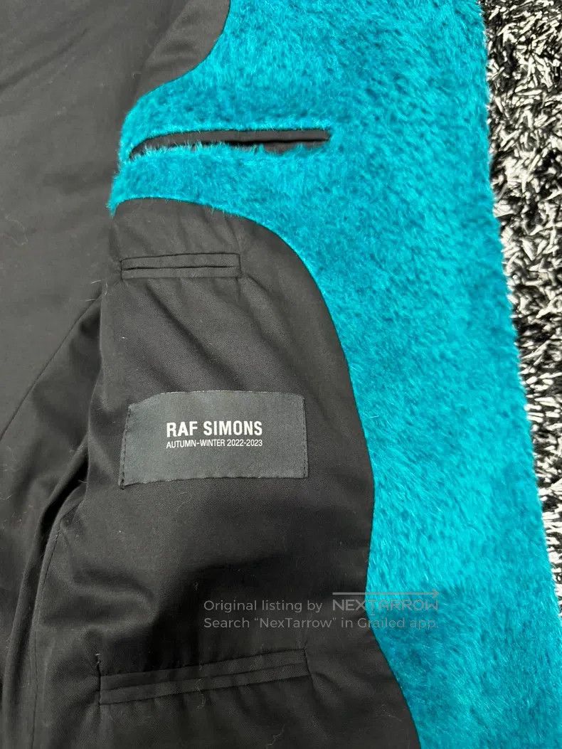 Raf Simons Raf Simons Size 38 Lake blue alpaca wool jacket Size US XS / EU 42 / 0 - 6 Thumbnail