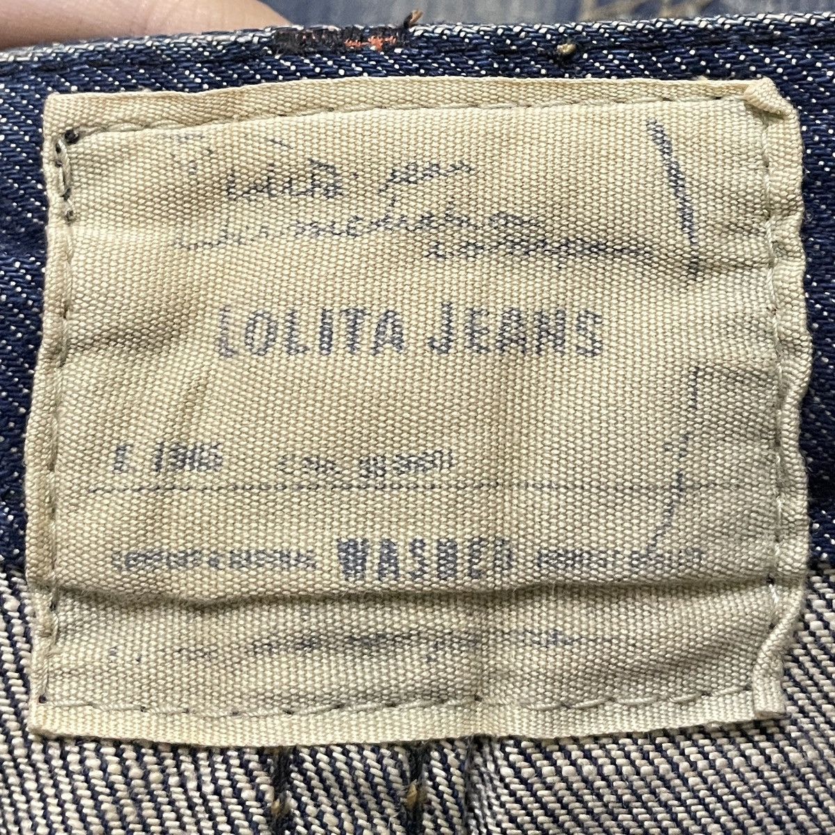 Le Grande Bleu (L.G.B.) Rare Design Vintage Japanese Brand Lolita Flared Jeans 1990s Size US 30 / EU 46 - 10 Thumbnail