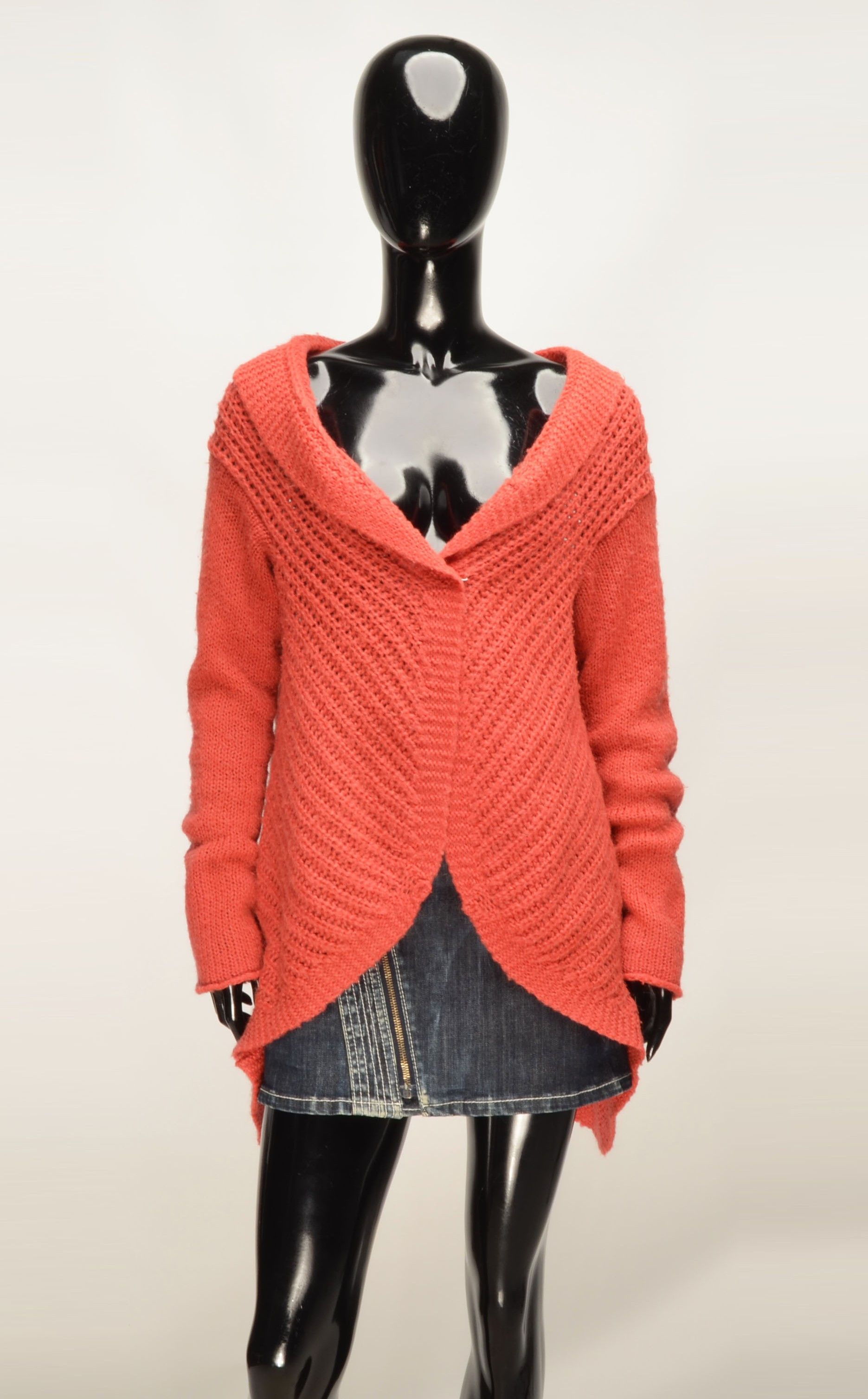 Alexander McQueen Vintage Alexander McQueen Chunky Knit Open Front Cardigan Size S / US 4 / IT 40 - 1 Thumbnail