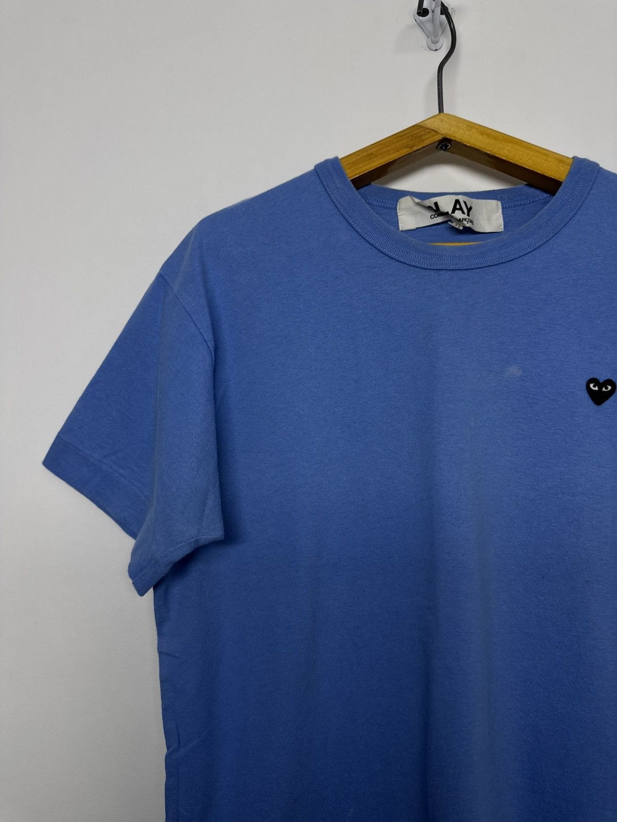 Comme des Garcons Comme Des Garcons PLAY Black Heart Blue Mens Cotton T Shirt Size US M / EU 48-50 / 2 - 6 Thumbnail