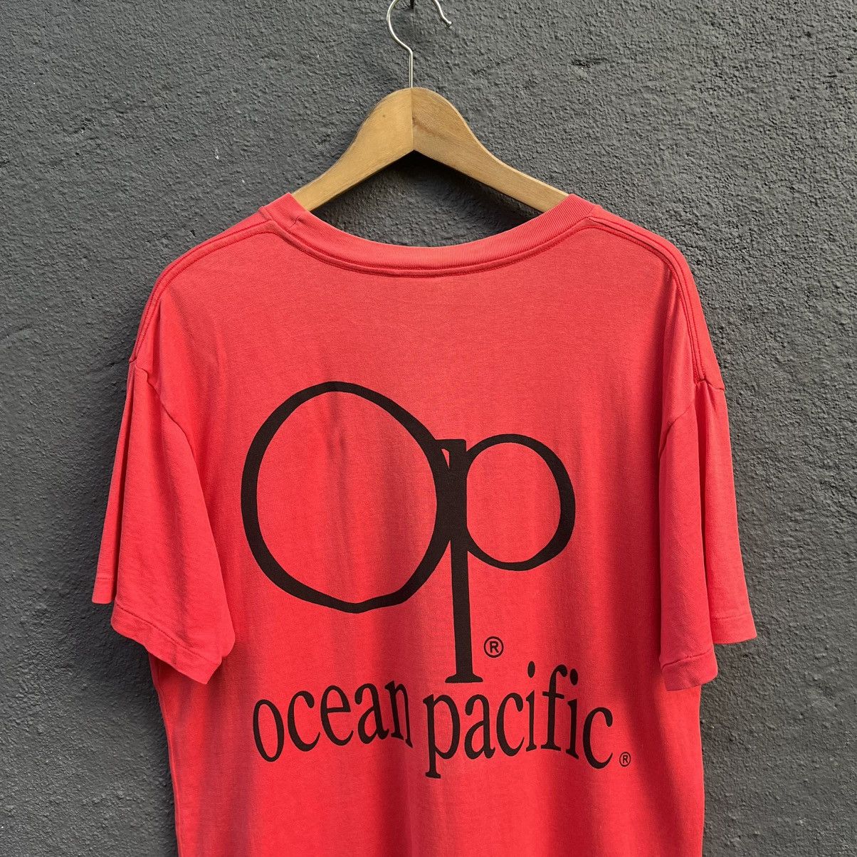 Ocean Pacific Thrashed Faded Vintage 90s Ocean Pacific Surfing Brand Tee Size US L / EU 52-54 / 3 - 2 Thumbnail