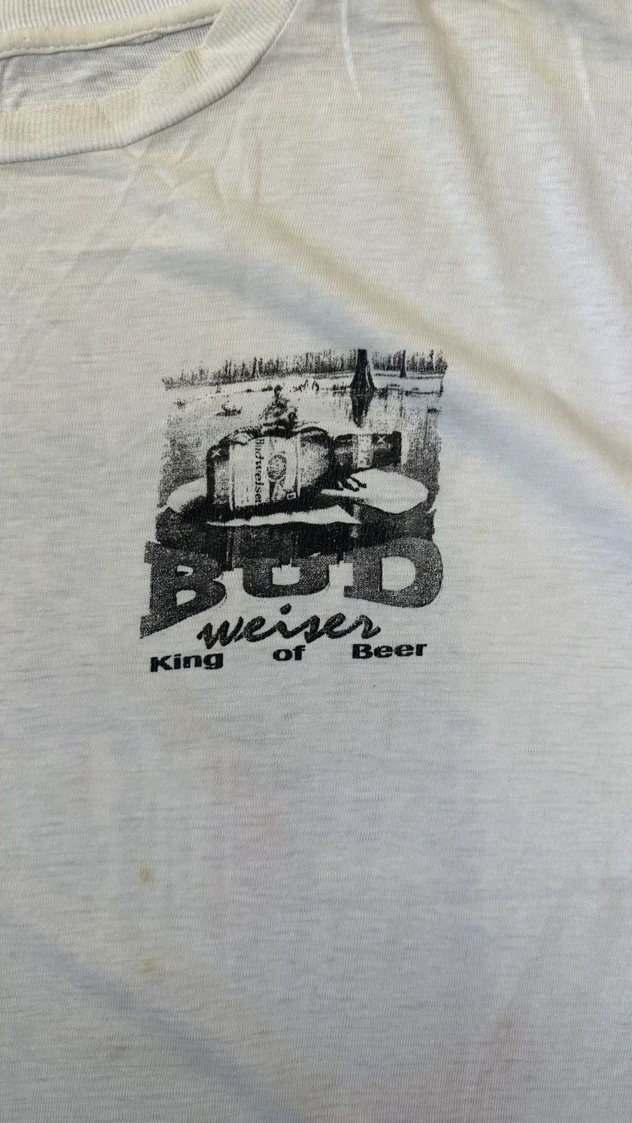 Vintage VINTAGE BUDWEISER KING OF BEERS TEE Size US L / EU 52-54 / 3 - 3 Thumbnail