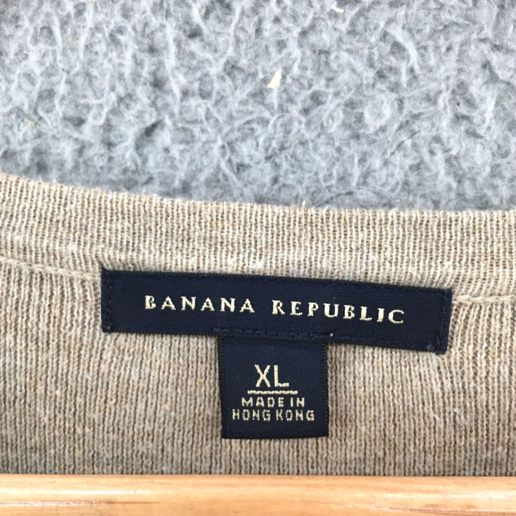 Banana Republic Banana Republic Sweater Womens XL Beige Long Sleeve Pullover Crewneck Knit Size XL / US 12-14 / IT 48-50 - 6 Thumbnail