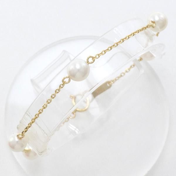 Other Other K18 Yellow Gold Pearl Bracelet 18cm Metal Bracelet in Great Condition Size ONE SIZE - 1 Thumbnail