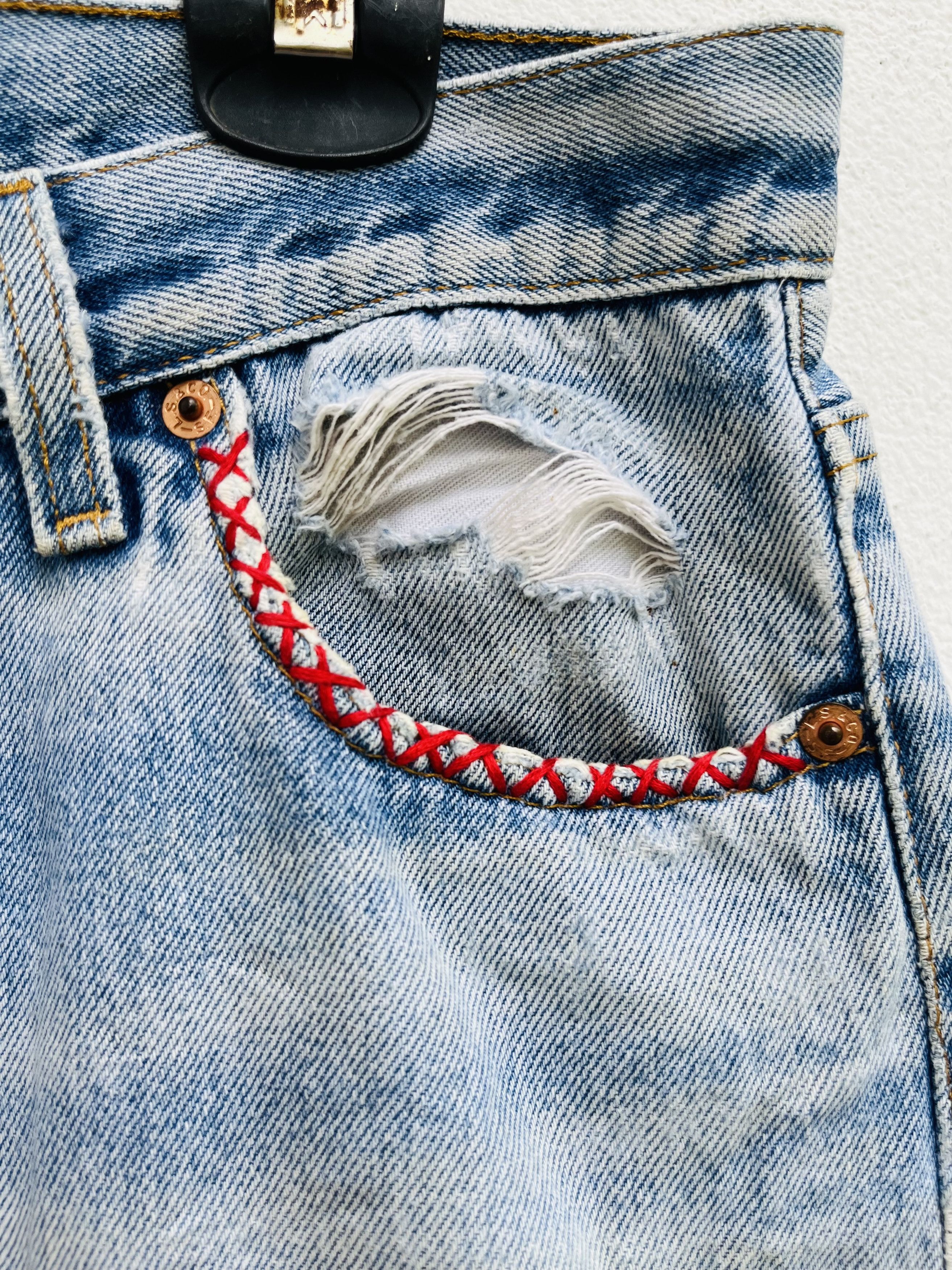 Japanese Brand × Levi's Vintage Clothing Vintage Levis Distressed Japanese Designer Style Size US 30 / EU 46 - 6 Thumbnail