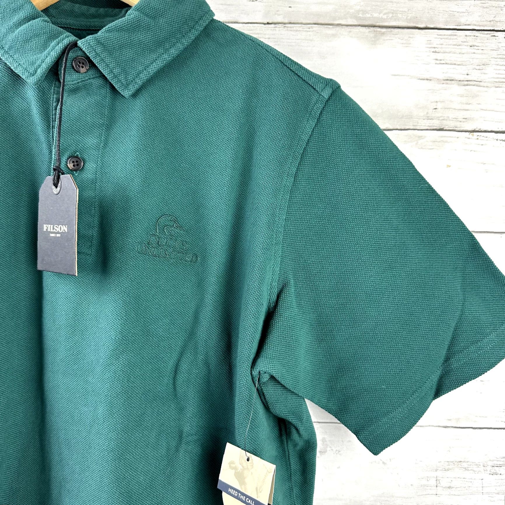 Filson VINTAGE Filson Rugby Polo Shirt Mens Small Green Cotton 90s Outdoor Casual Size US S / EU 44-46 / 1 - 7 Thumbnail