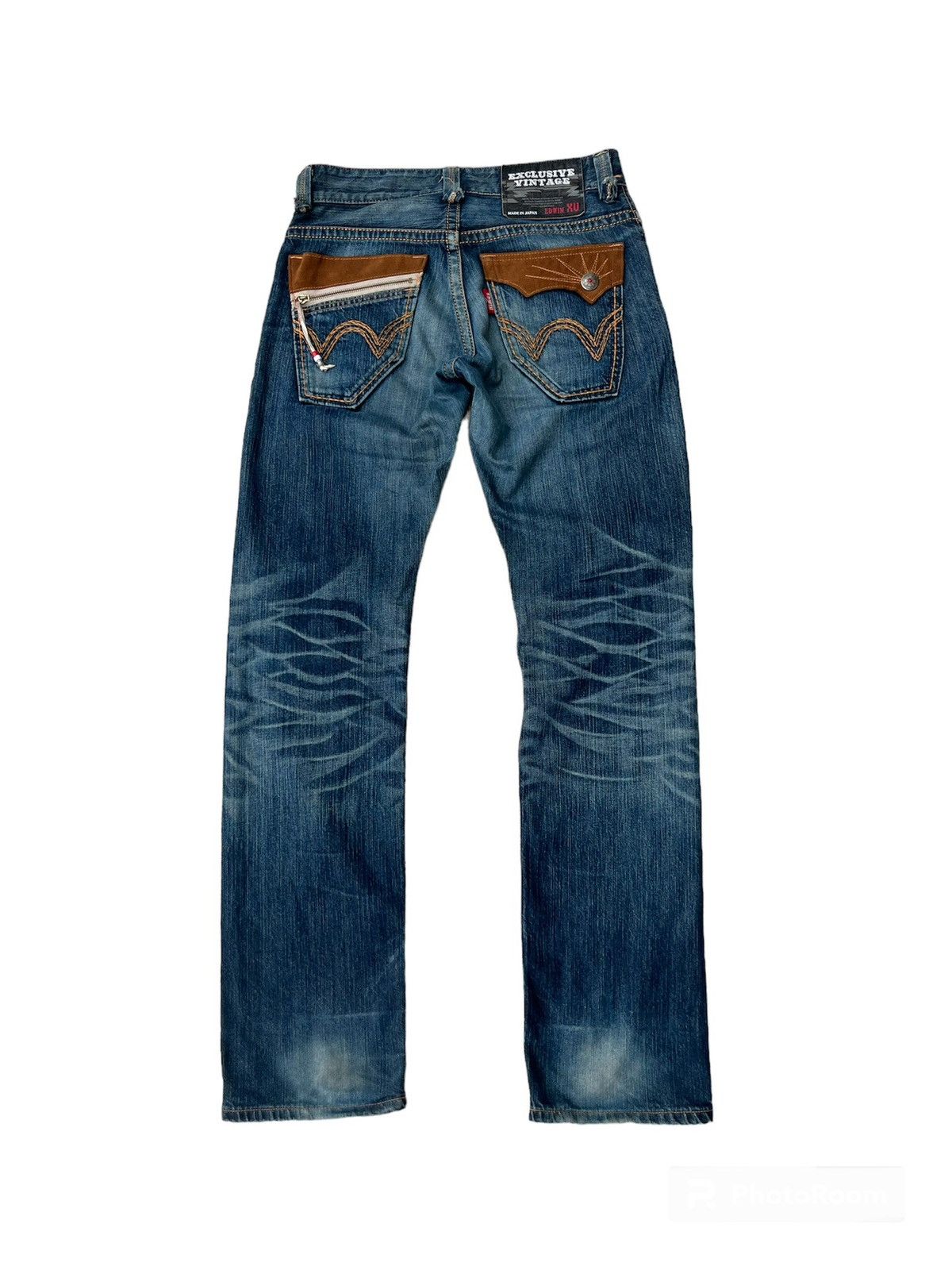 Edwin Rare Edwin XU Regular Distressed Denim Jeans Size US 30 / EU 46 - 2 Thumbnail