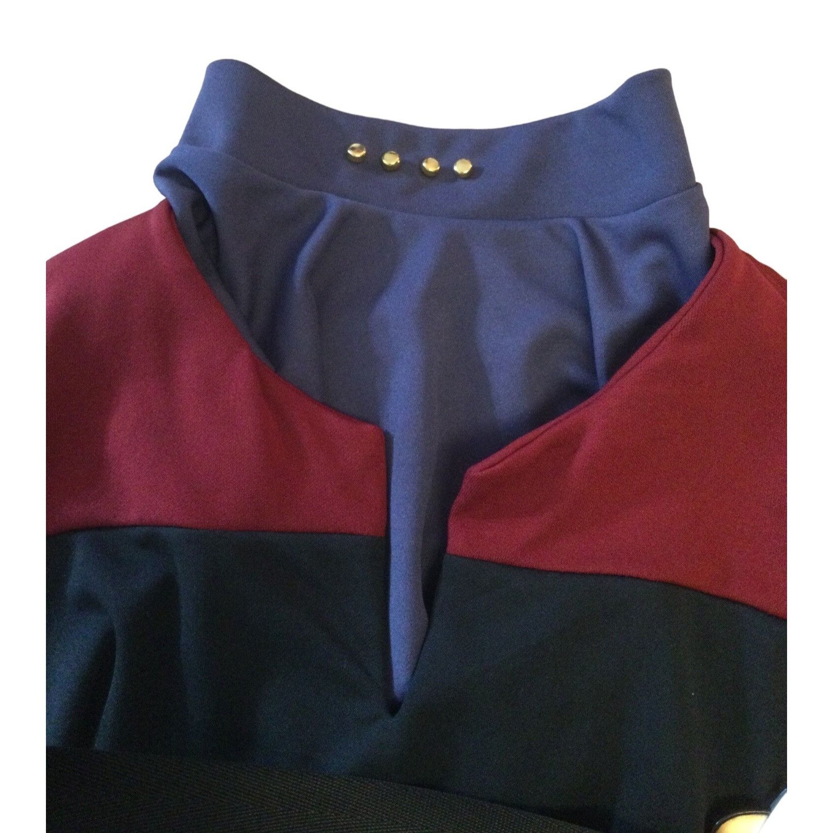 Vintage Vintage Star Trek Uniform Red Black with turtle neck attachm Size US L / EU 52-54 / 3 - 2 Thumbnail