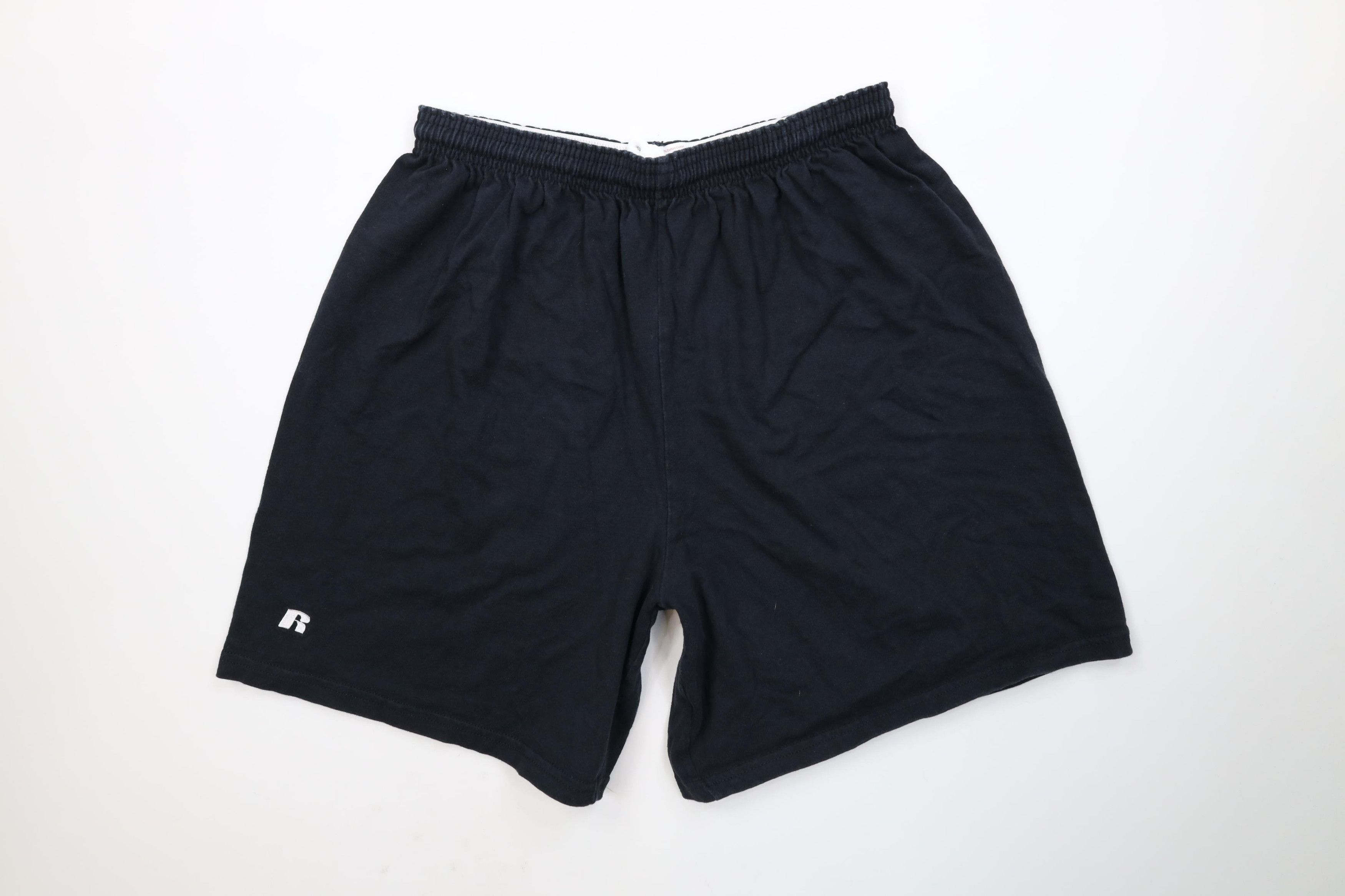 Russell Athletic Vintage 90s Y2K Russell Athletic Above Knee Dad Shorts Black Size US 34 / EU 50 - 1 Thumbnail