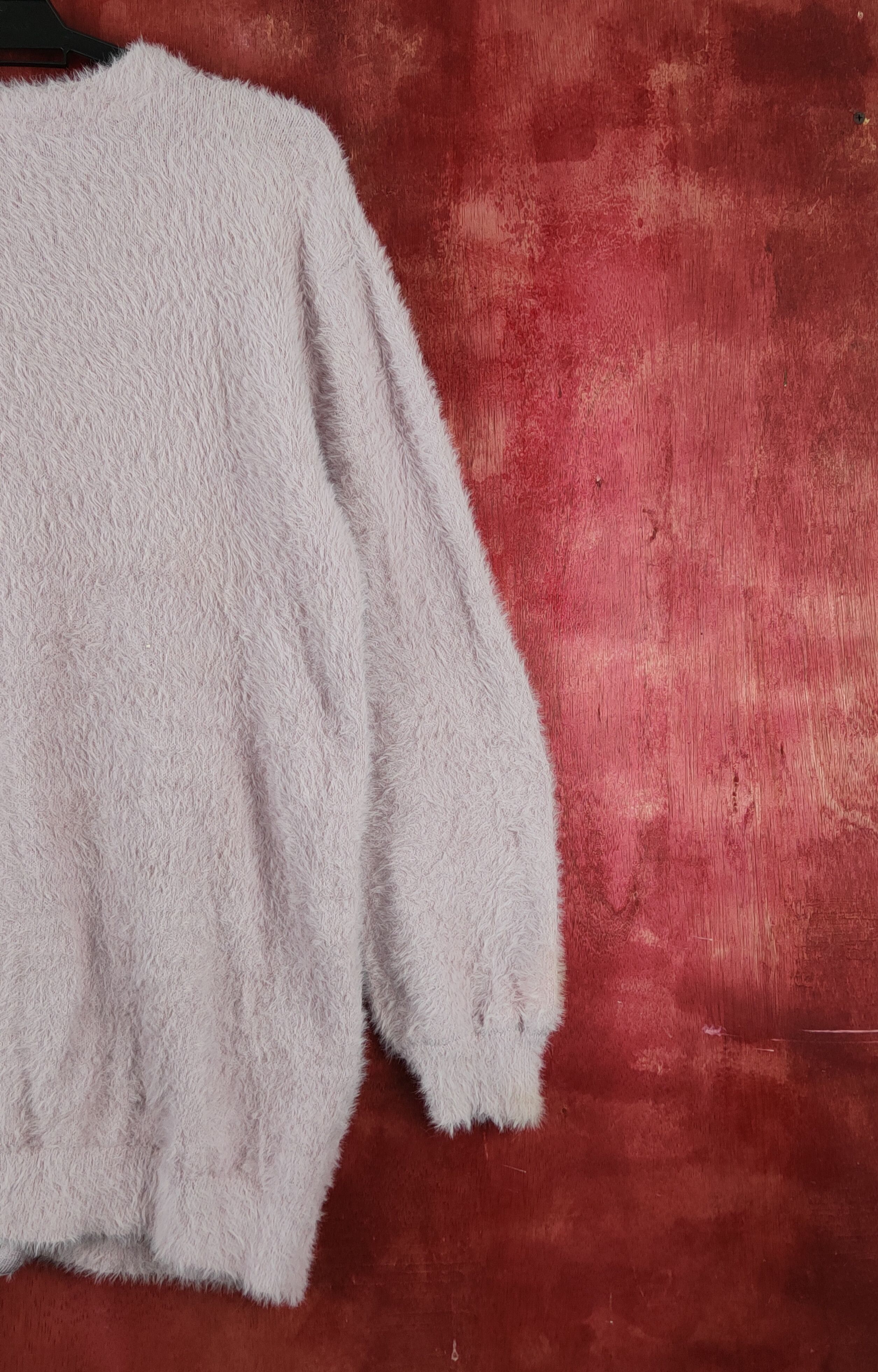 Japanese Brand × Vintage Ingni Purple Fur Mohair Knitwear Cardigan Size M / US 6-8 / IT 42-44 - 9 Thumbnail