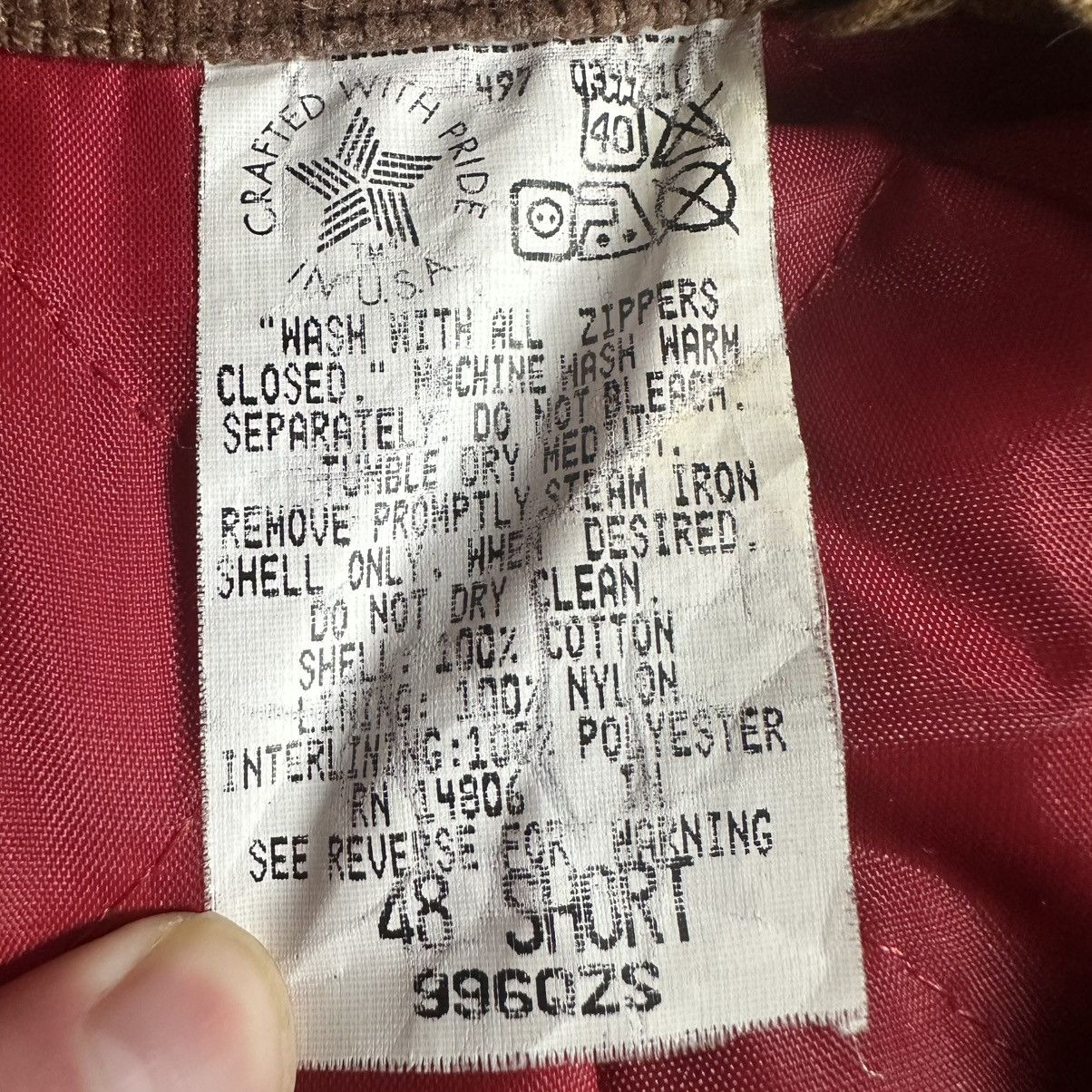 Carhartt Vintage 90s Made in USA Tan Carhartt Quilt Lined Coveralls Size US 40 / EU 56 - 8 Thumbnail