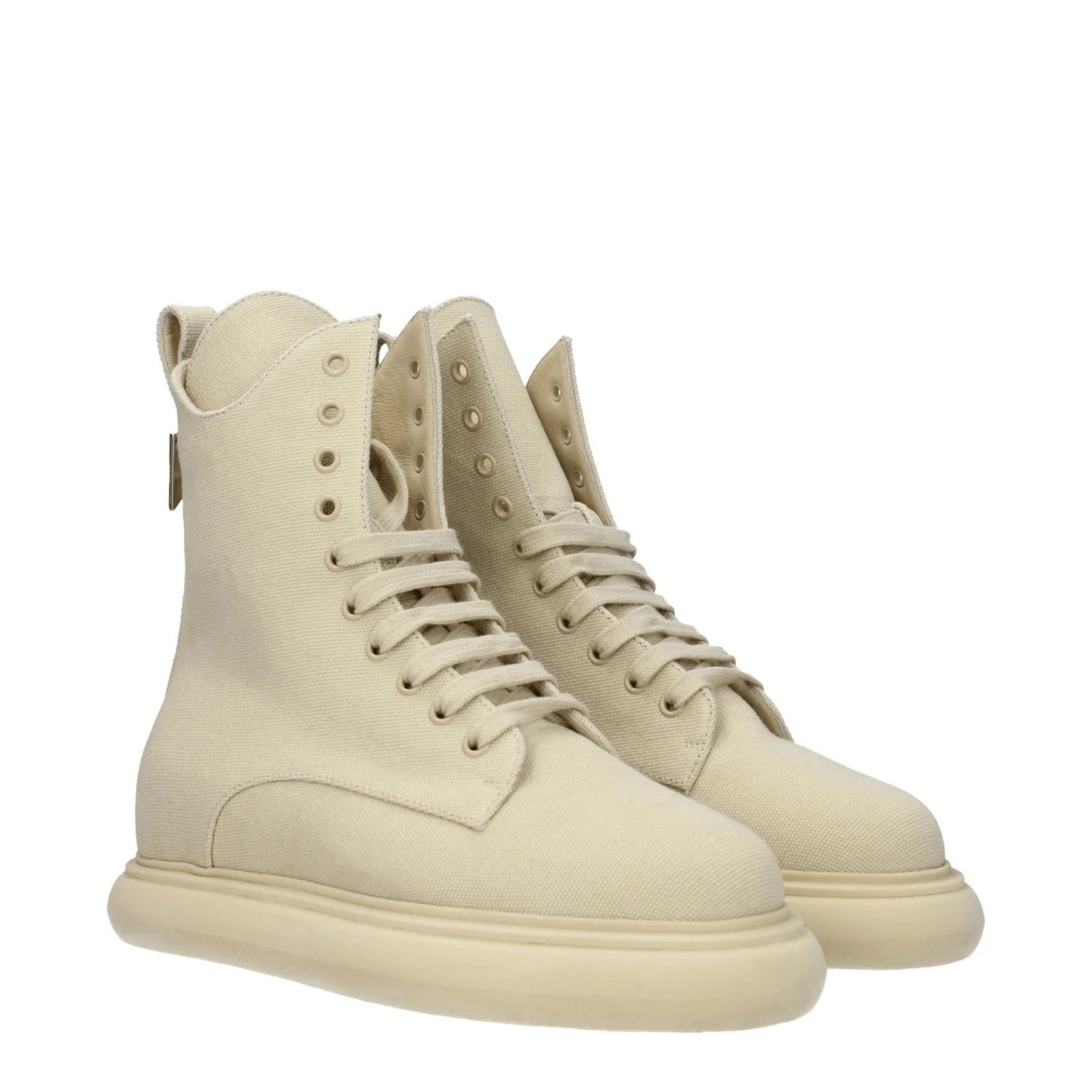 The Attico ob1o1e1224 Fabric Ankle Boots in Beige Size US 7 / IT 37 - 2 Thumbnail