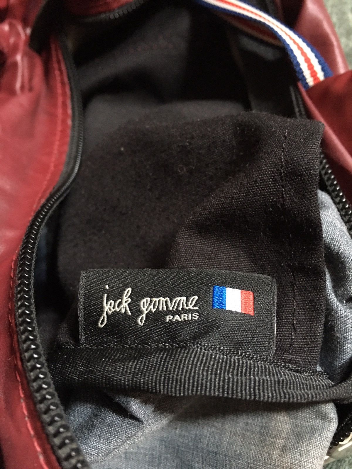 Designer Jack Gomme Paris Burgundy Design Shoulder Bag Size ONE SIZE - 14 Thumbnail