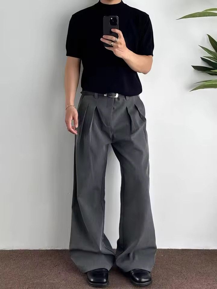 Japanese Brand Wide-Leg Trousers Size US 29 - 1 Thumbnail