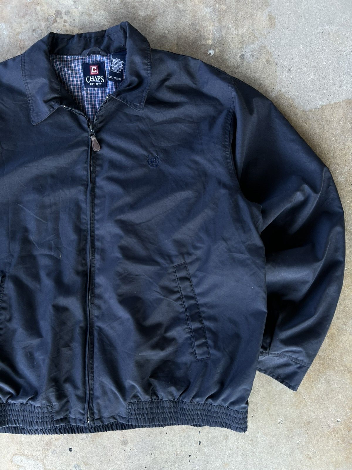 Polo Ralph Lauren Vintage Chap’s Navy Essential Zip Up Light Jacket Size US XL / EU 56 / 4 - 2 Thumbnail