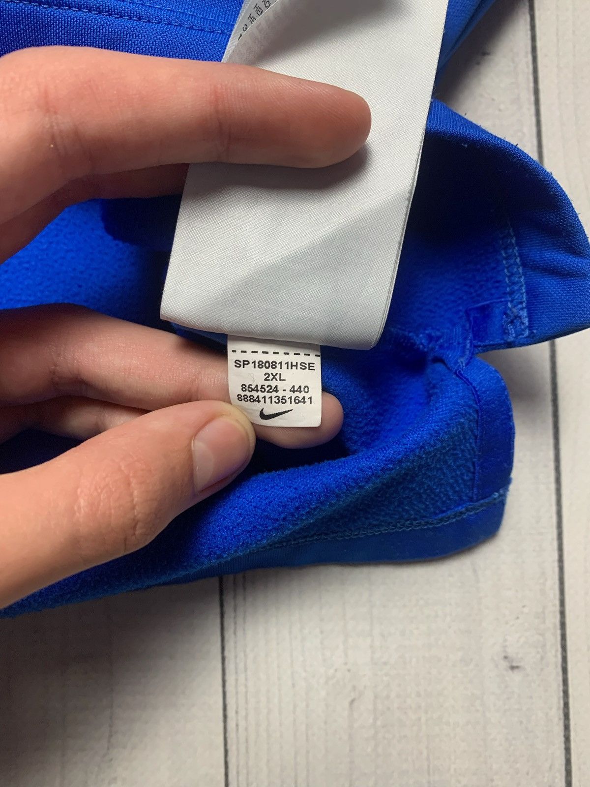 Vintage Vintage Nike Paris PSG soccer sweatshirt size XXL blue Size US XXL / EU 58 / 5 - 5 Thumbnail