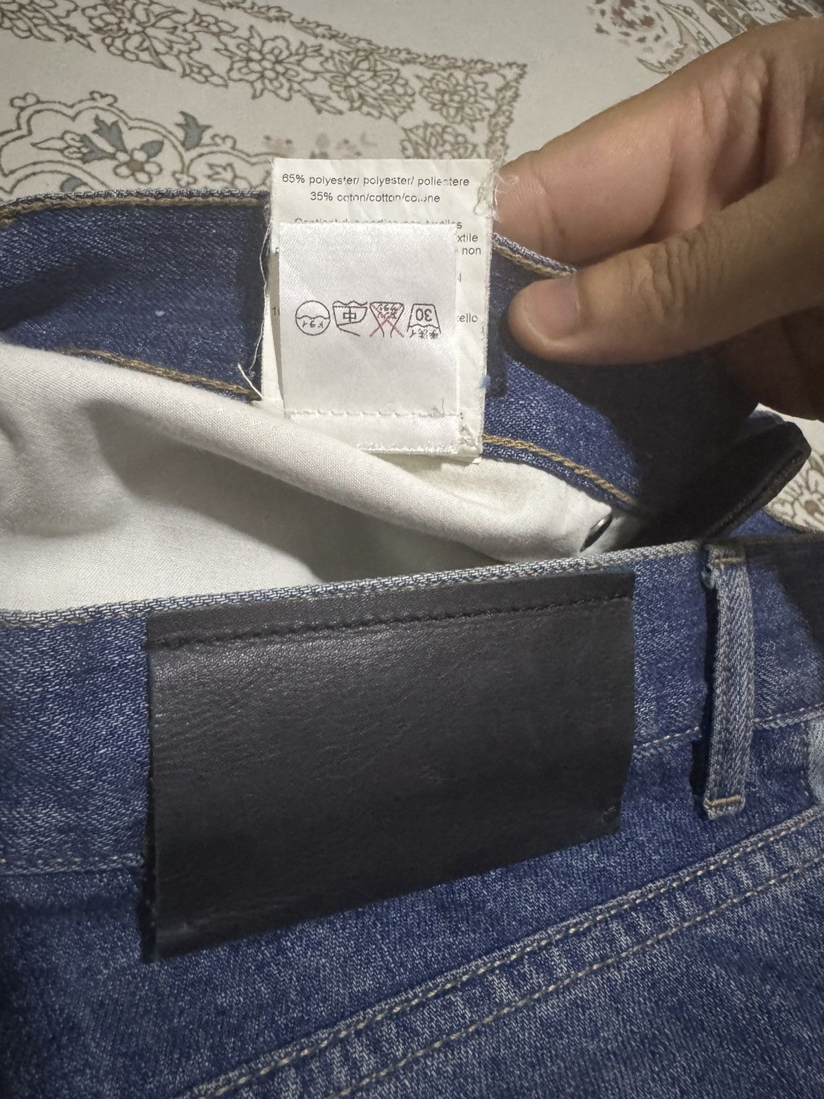 Lanvin × Vintage OG Lanvin Dior 2 Tones Colour Denim Straight Cut Jeans Size US 32 / EU 48 - 8 Thumbnail