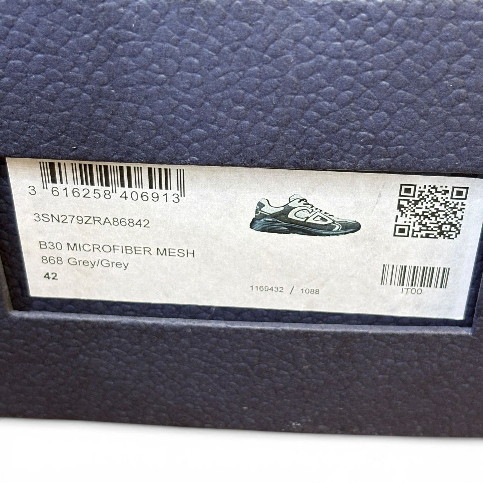 Dior Dior B30 Dark Grey Sneakers | Size 42 (9US) Size US 9 / EU 42 - 7 Thumbnail